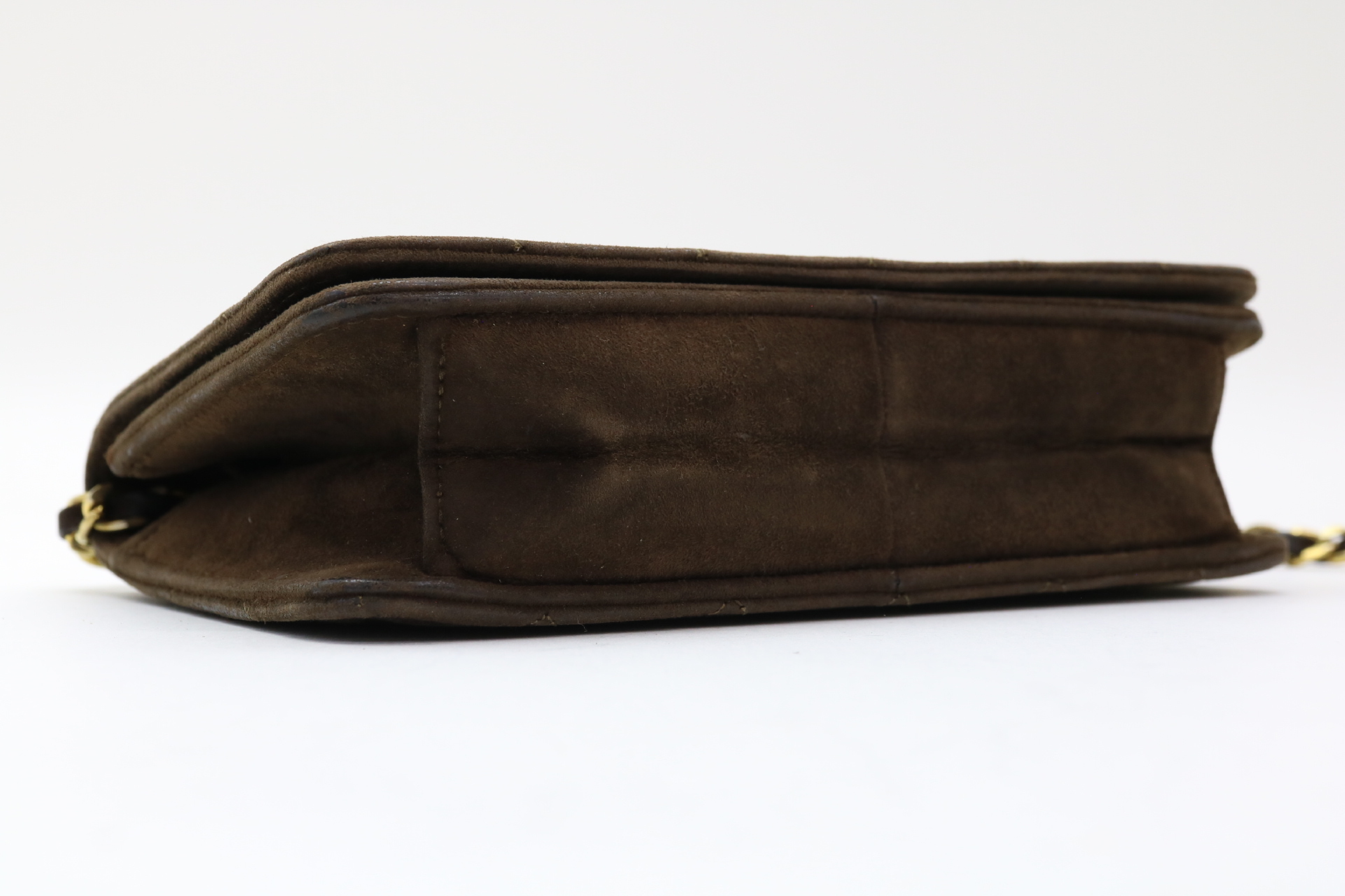 Mini Matelassé Leather Push-Lock Chain Shoulder Bag — view 5