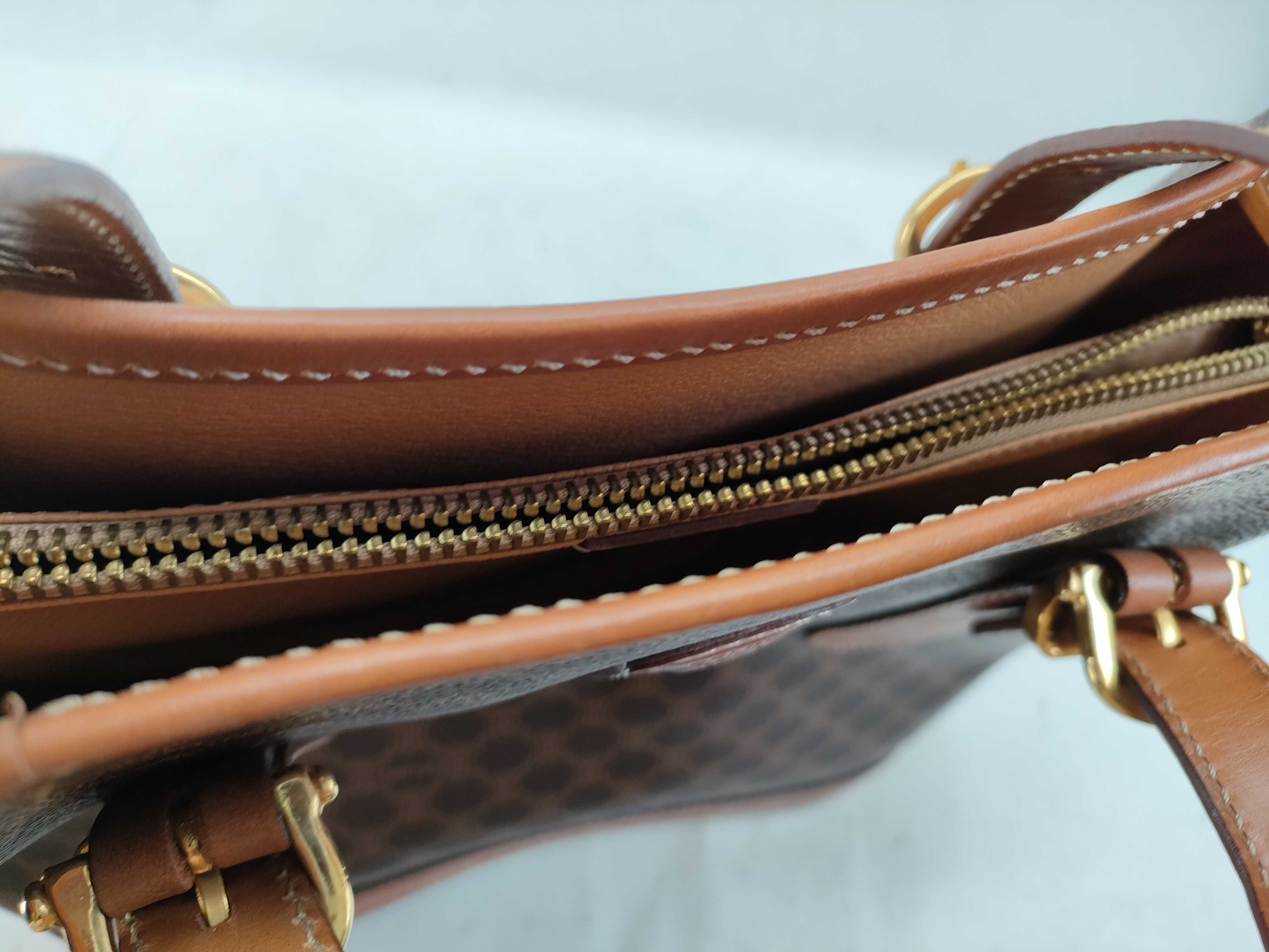 Macadam PVC x Leather Handbag Brown MC96 Handbag — view 7
