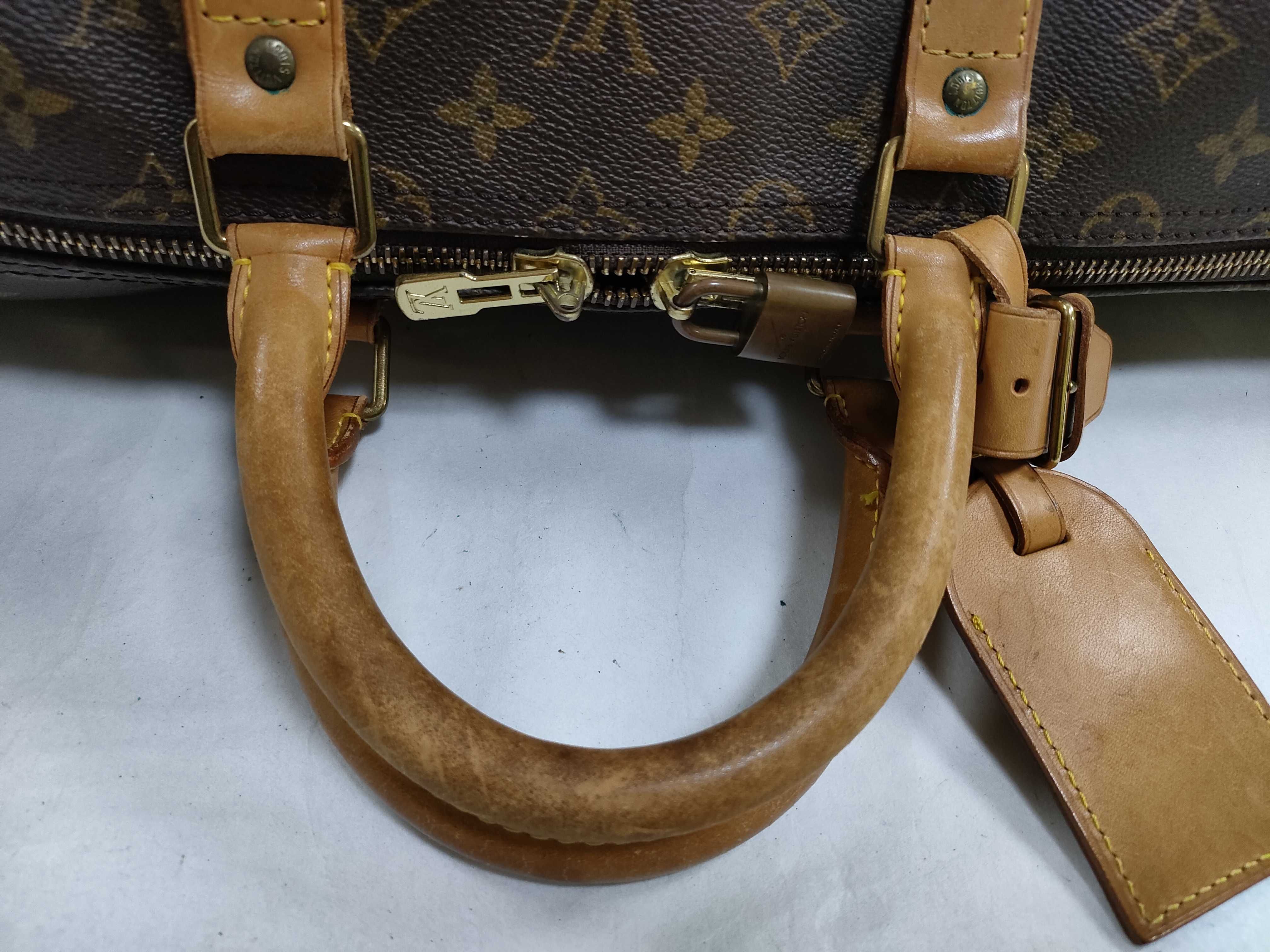 Monogram Keepall Bandoulière 55 M41414 TH1913 Brown Boston Bag — view 3