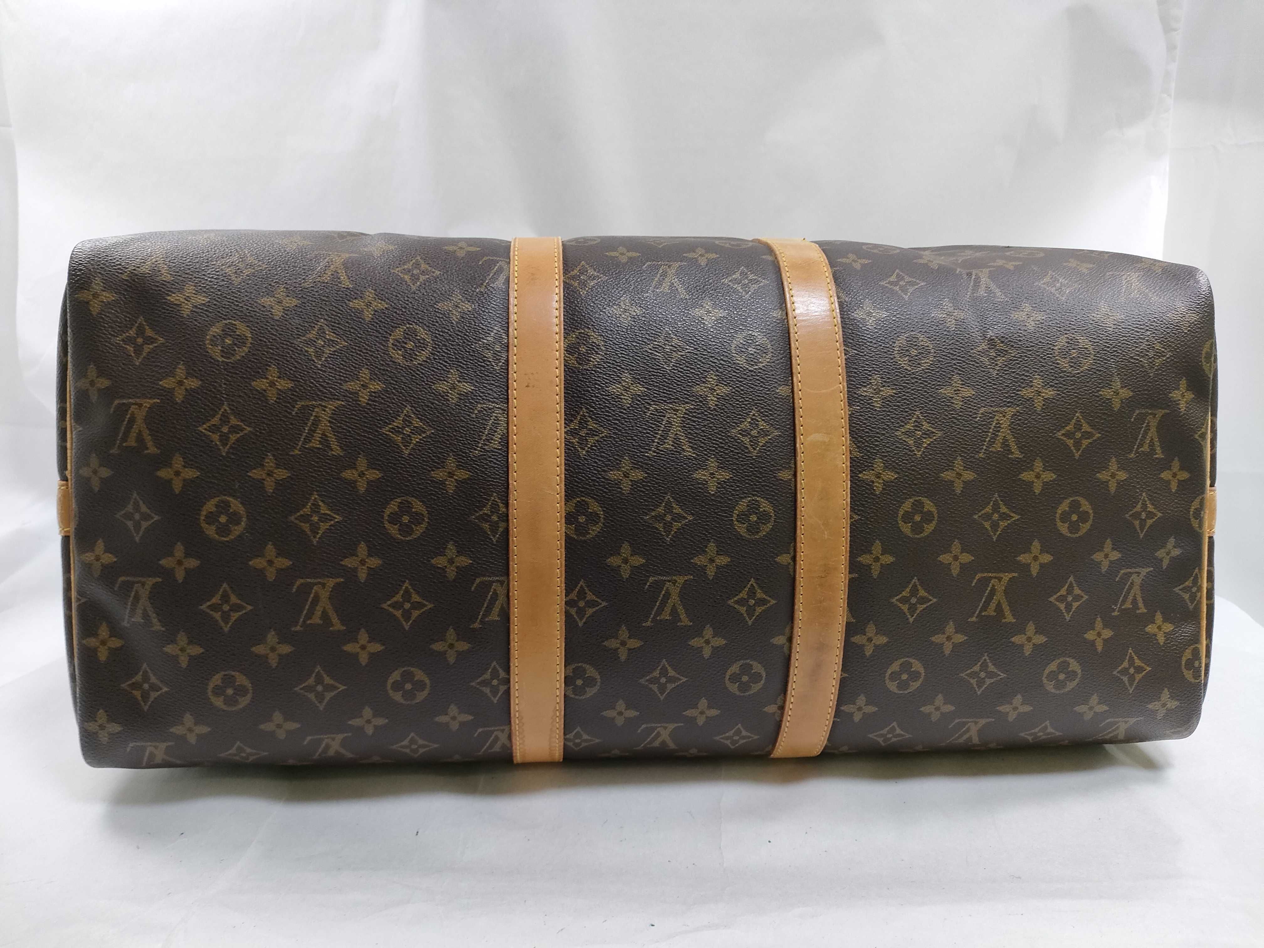 Monogram Keepall Bandoulière 55 M41414 TH1913 Brown Boston Bag — view 8