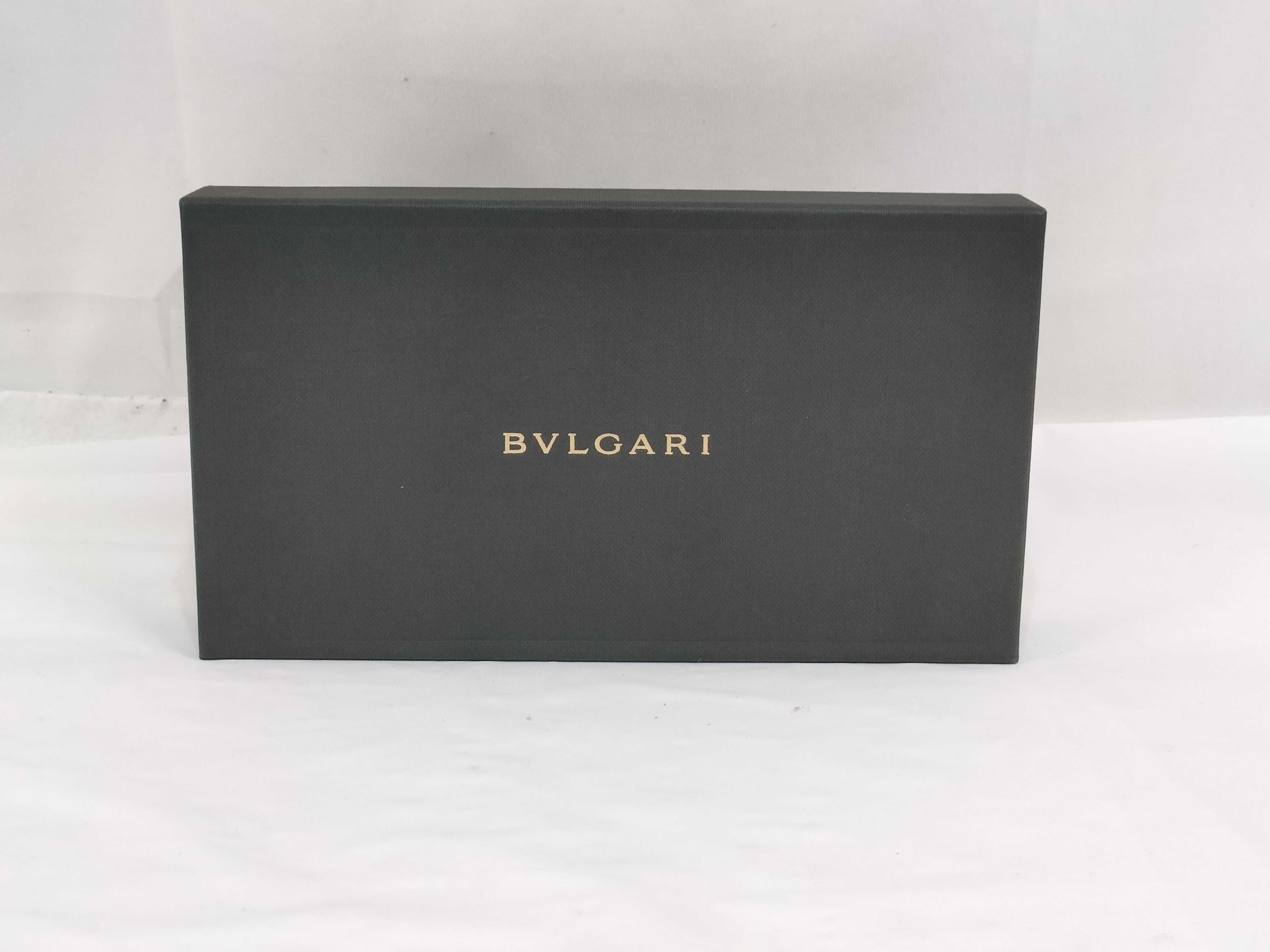 Bulgari Leather Billfold Wallet Black — view 15