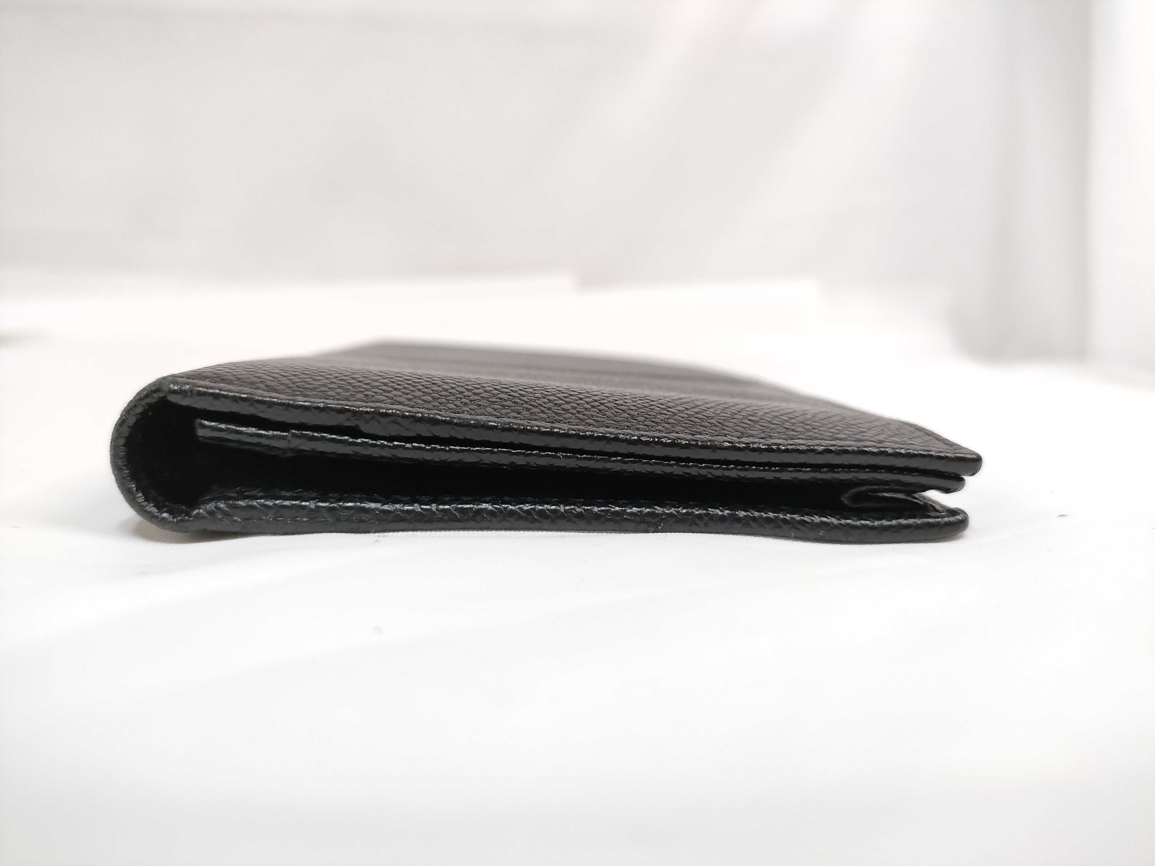 Bulgari Leather Billfold Wallet Black — view 4