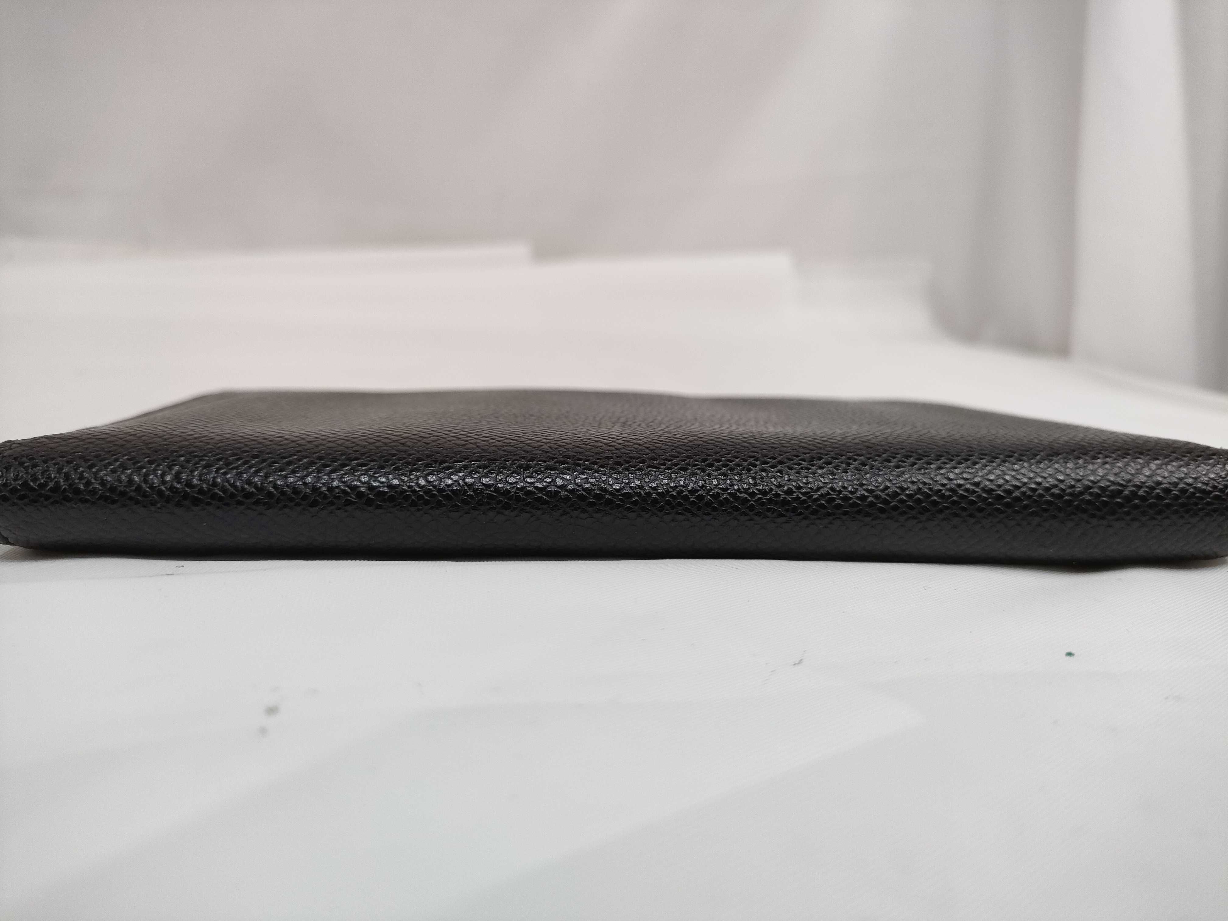 Bulgari Leather Billfold Wallet Black — view 5