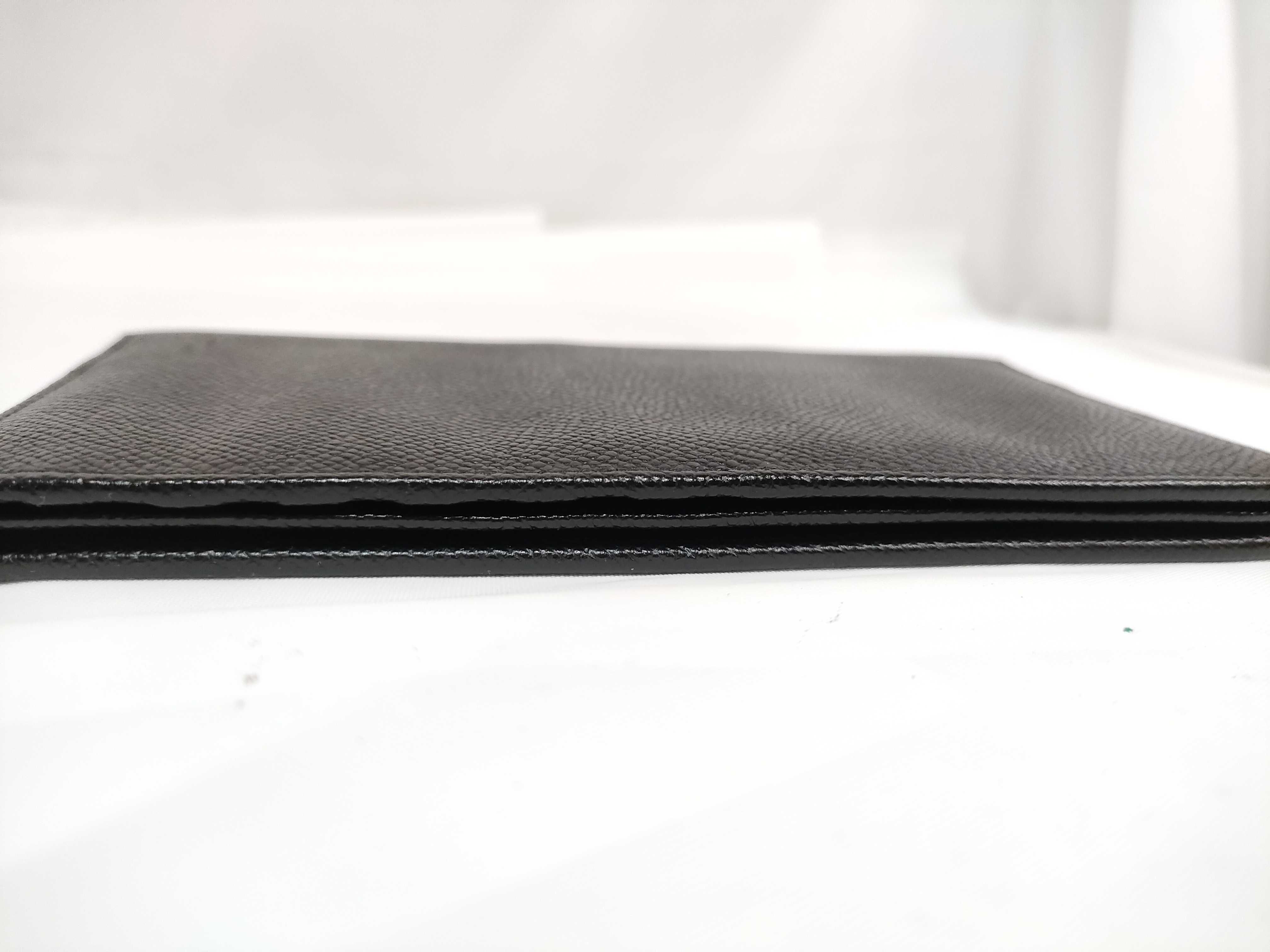 Bulgari Leather Billfold Wallet Black — view 7