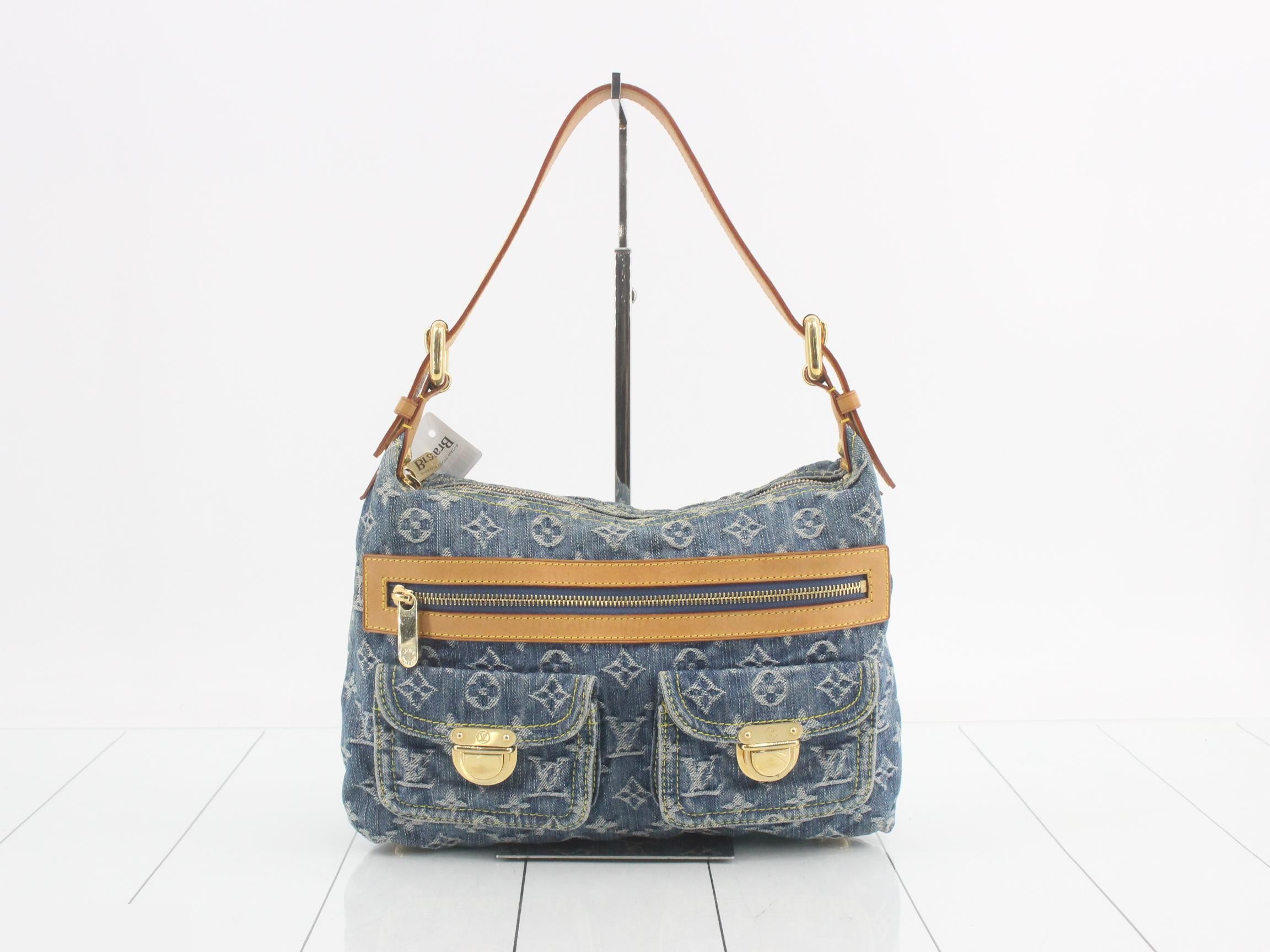 Monogram Denim Baggy PM 2-Way Shoulder Bag