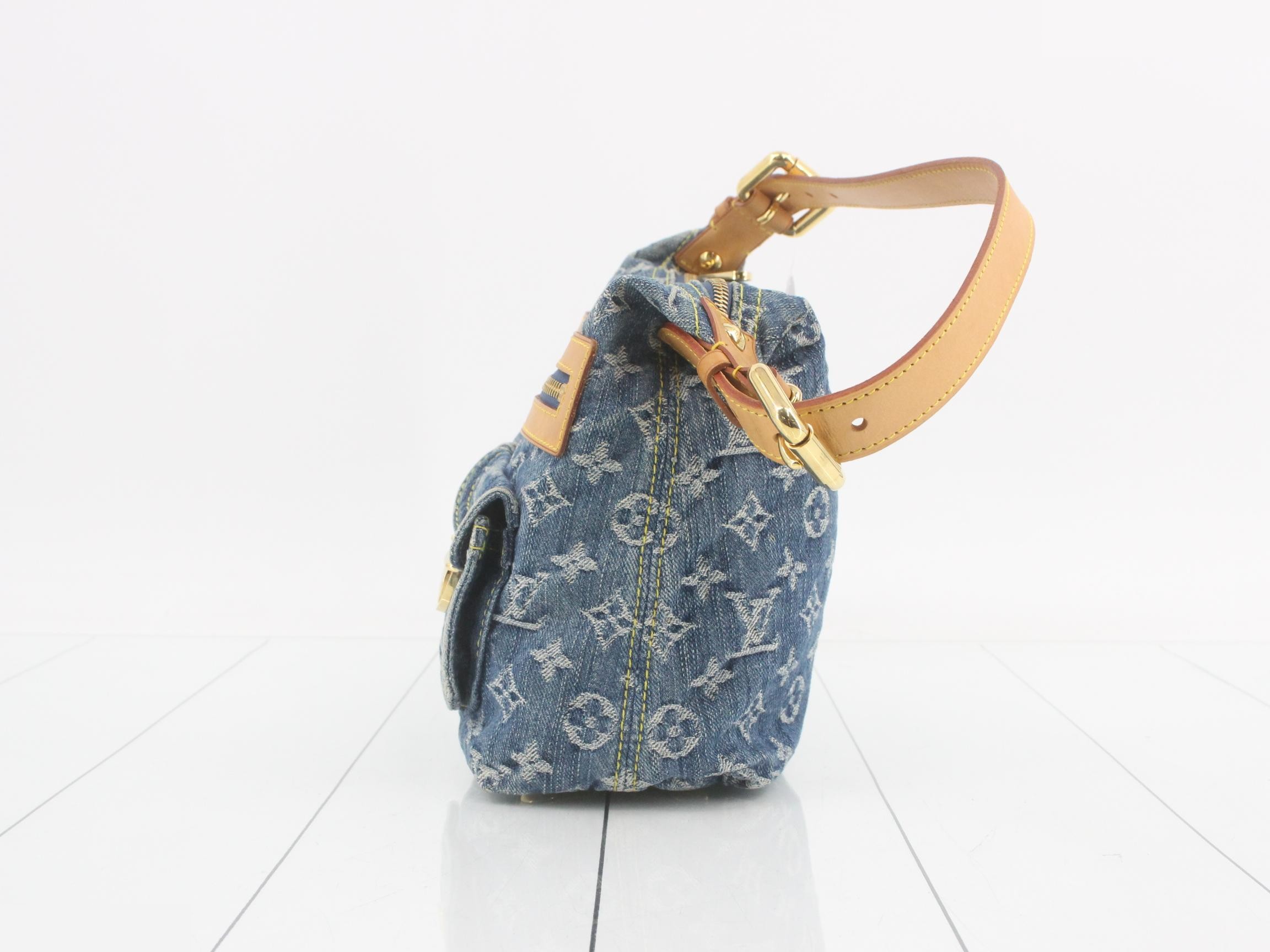 Monogram Denim Baggy PM 2-Way Shoulder Bag — view 3