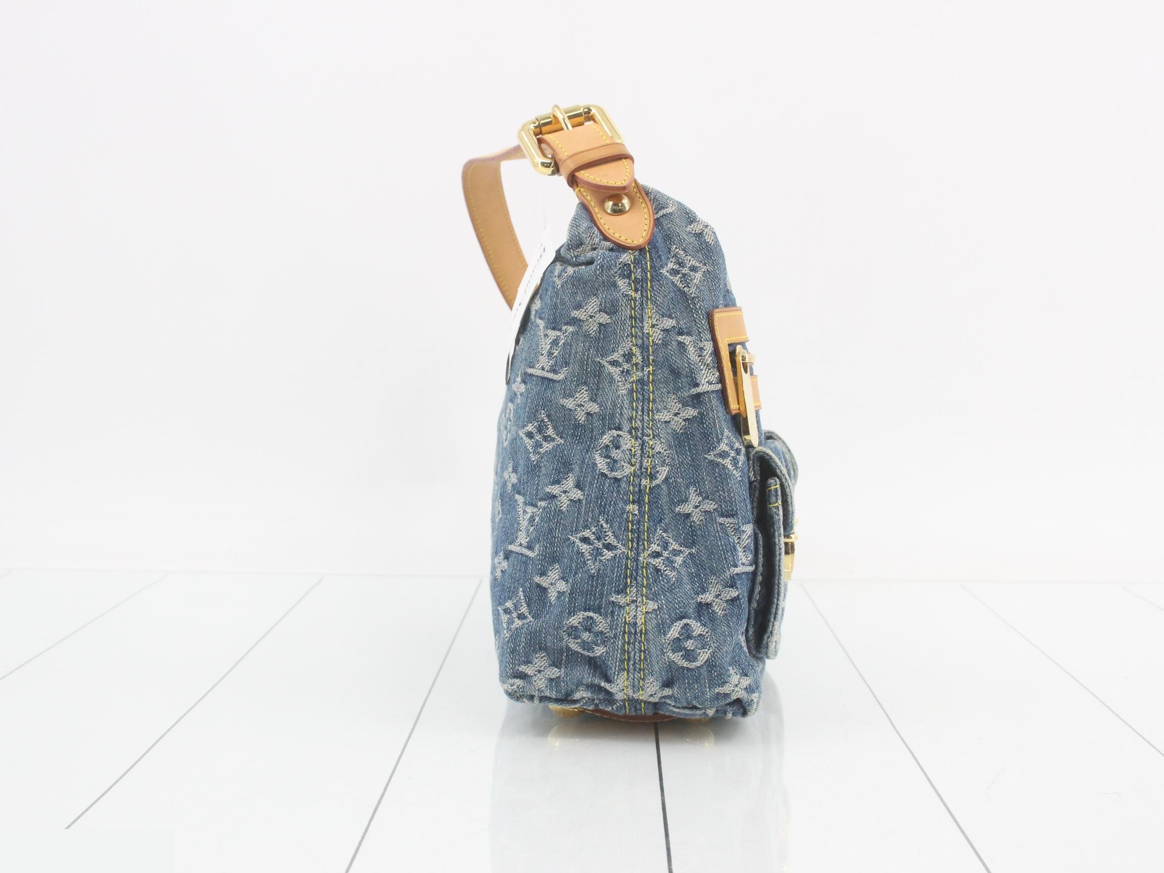 Monogram Denim Baggy PM 2-Way Shoulder Bag — view 4