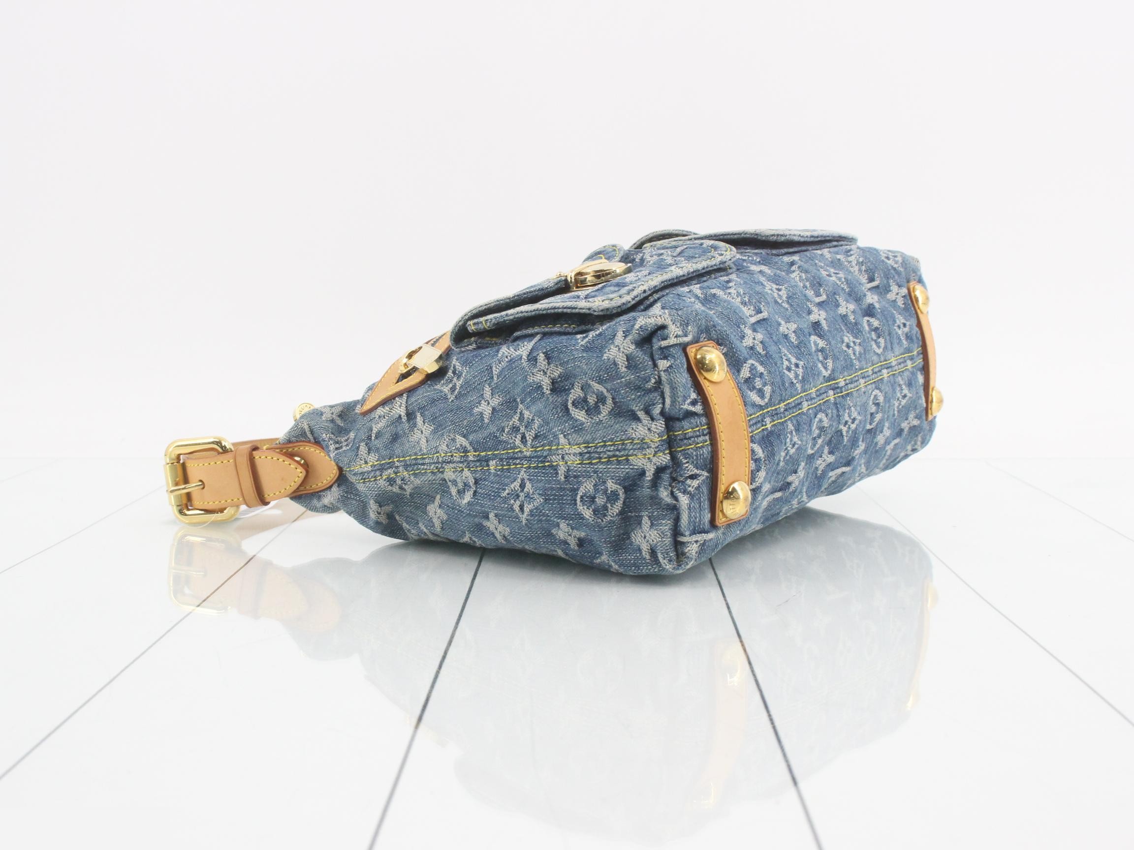 Monogram Denim Baggy PM 2-Way Shoulder Bag — view 5