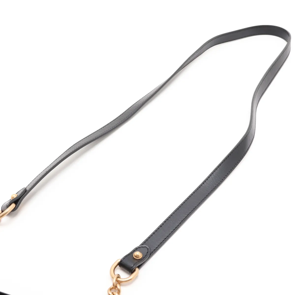 GG Marmont Leather Chain Shoulder Bag, Black, 448065 — view 5