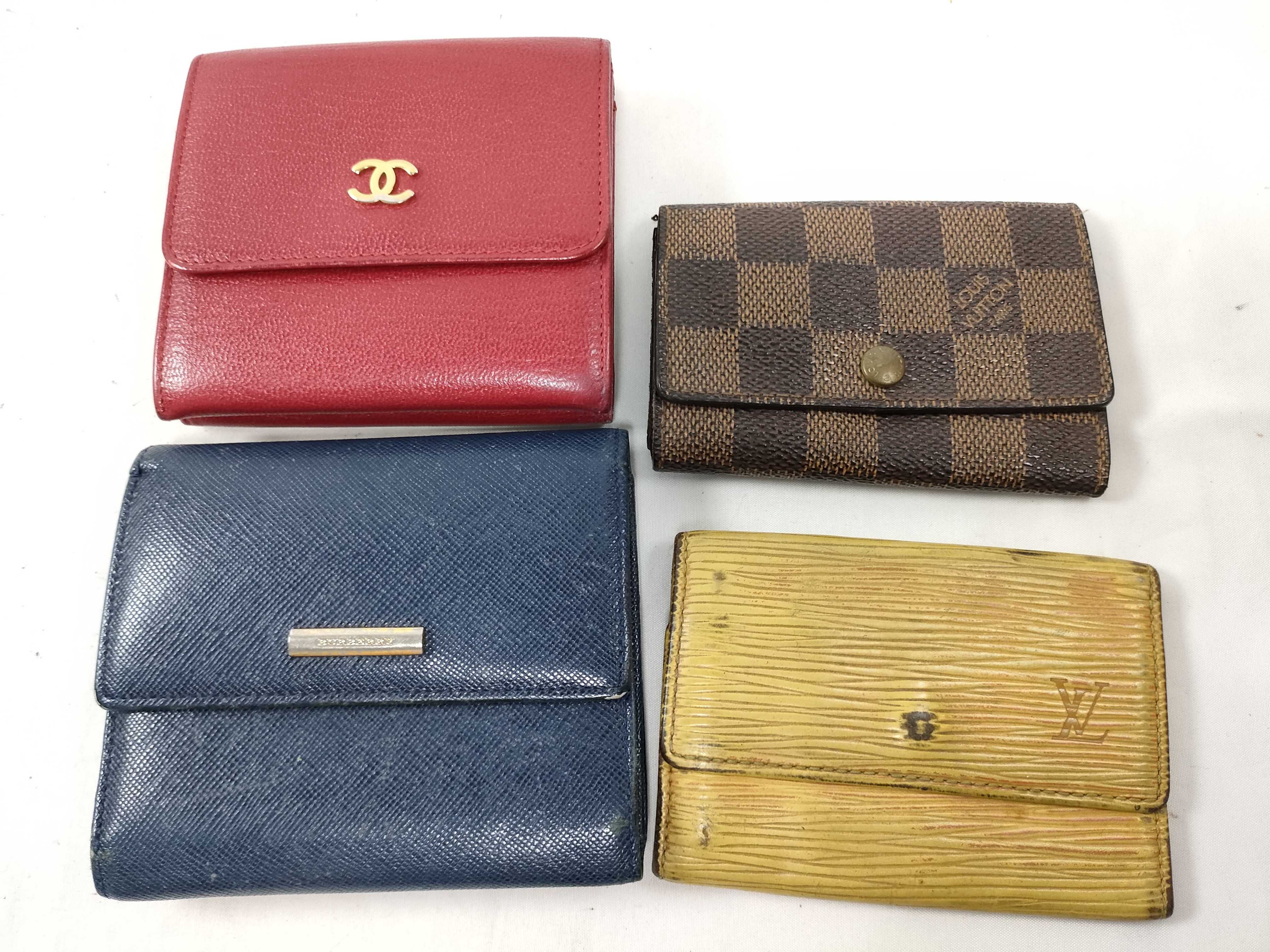 Louis Vuitton, Burberry wallets/key cases (4 items)