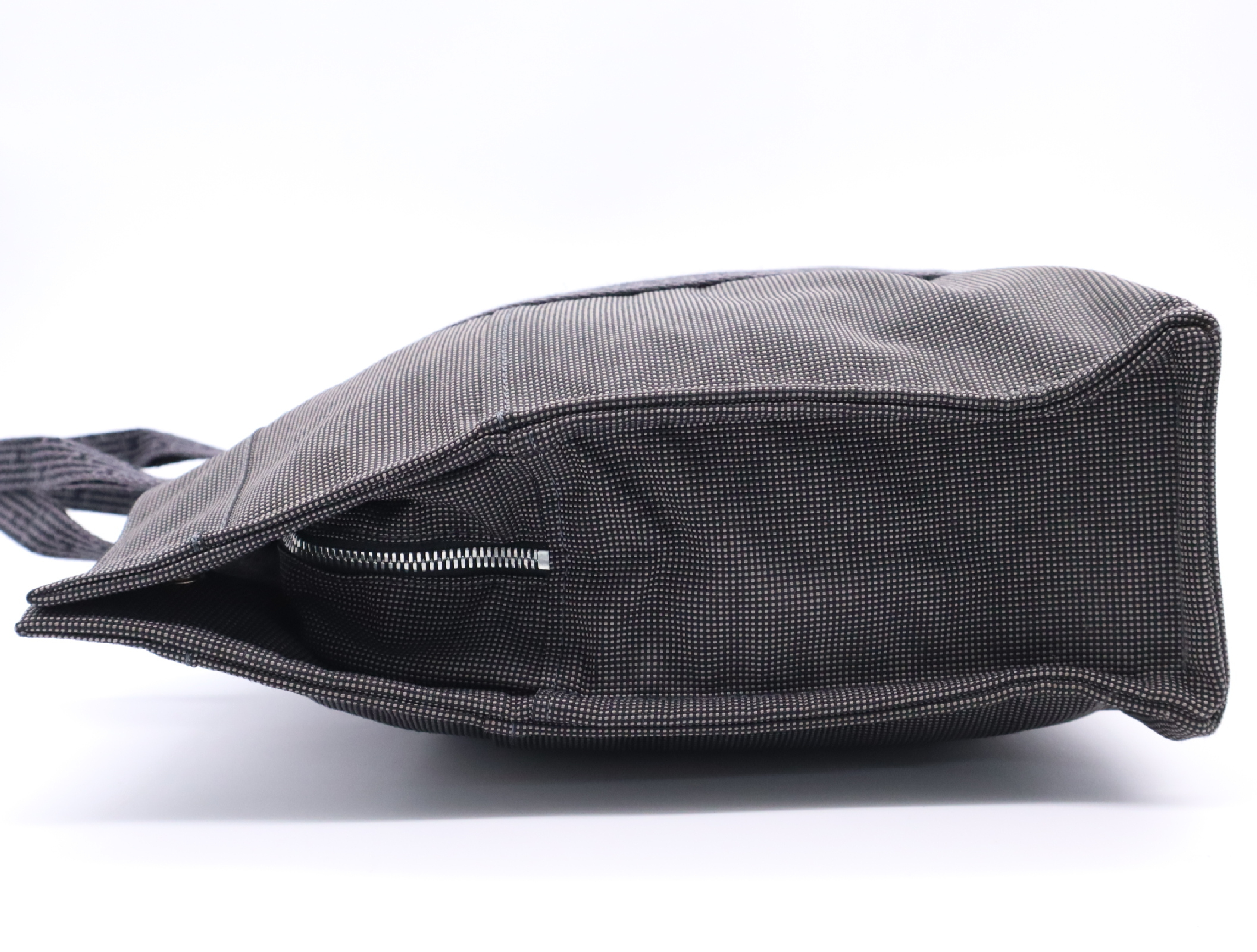 Canvas Herline Grey Black Tote Bag — view 3