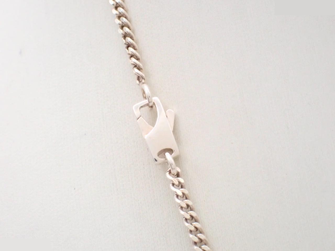 Silver necklace, 925 sterling silver, 17.7g, chain approximately 55cm. — view 2