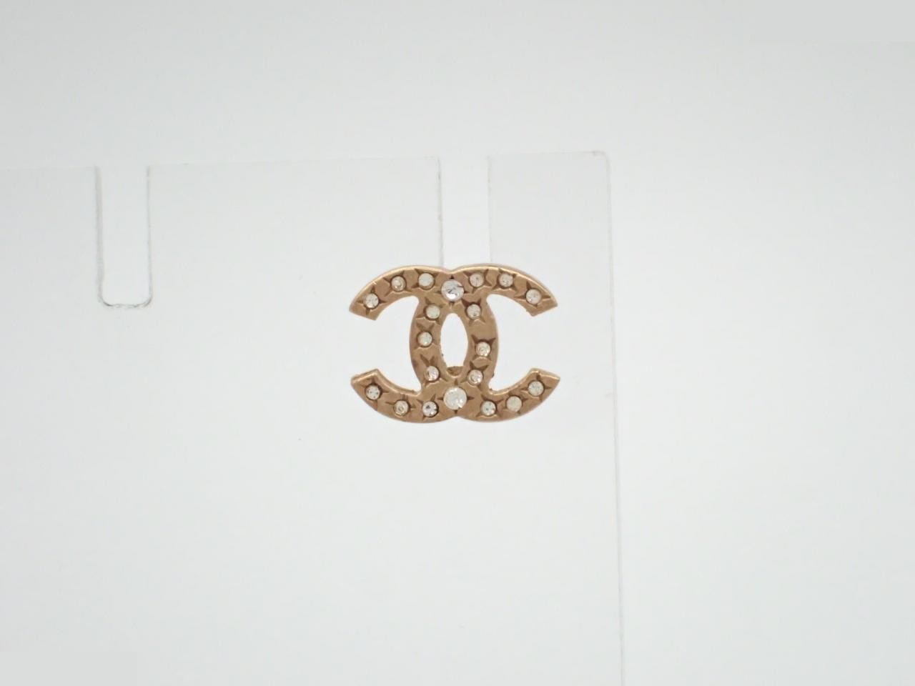 Coco Mark Rhinestone Earrings - Missing Backing / One Earring Only - 06A