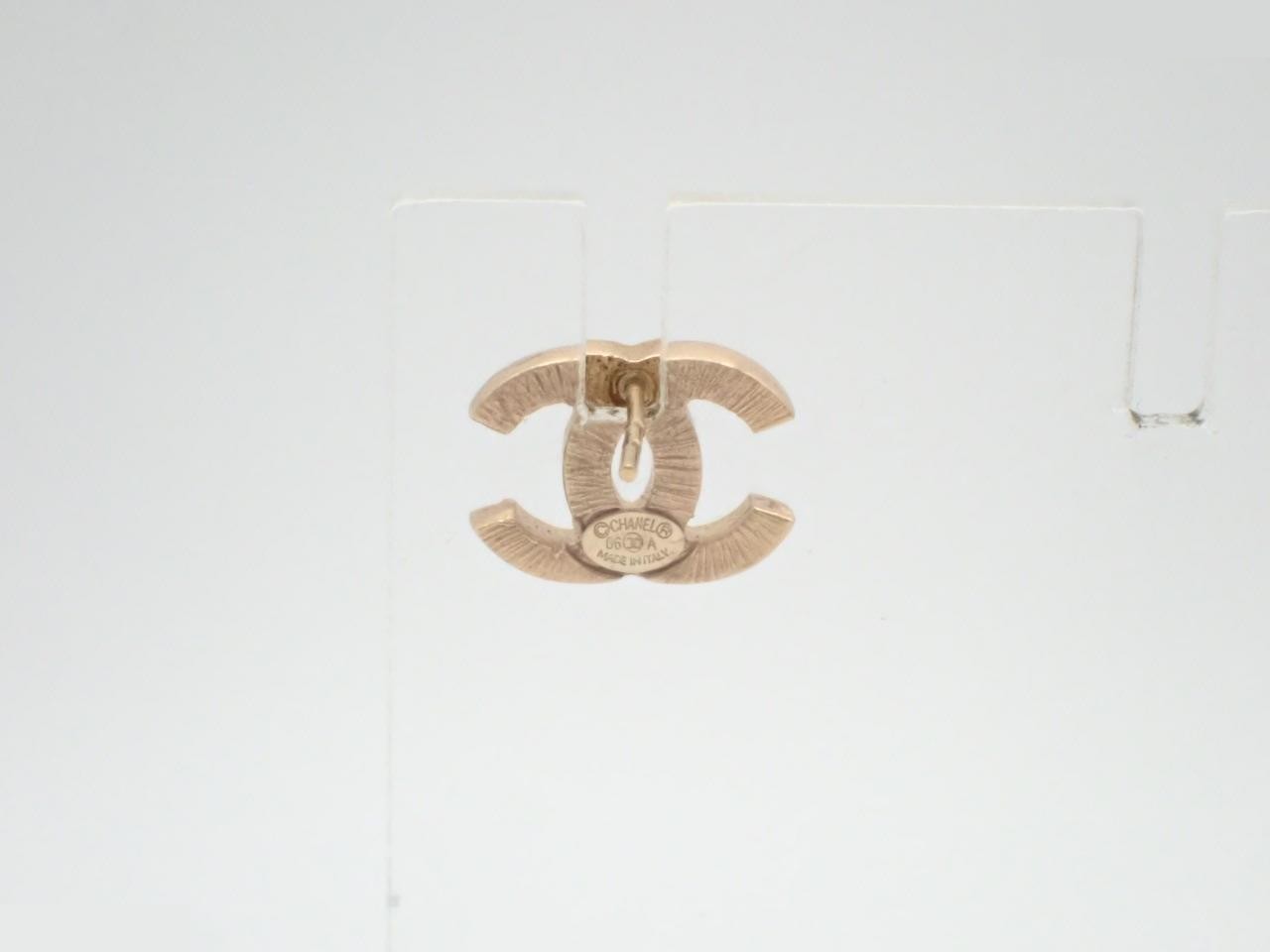 Coco Mark Rhinestone Earrings - Missing Backing / One Earring Only - 06A — view 2