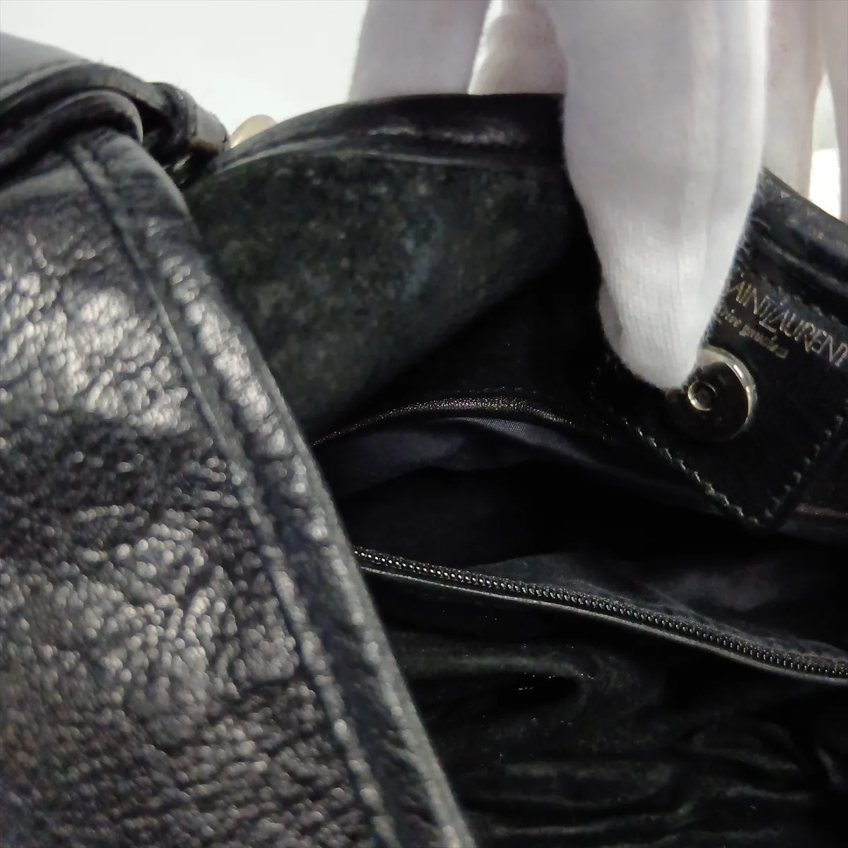 Mombasa Leather Shoulder Bag, Black — view 14