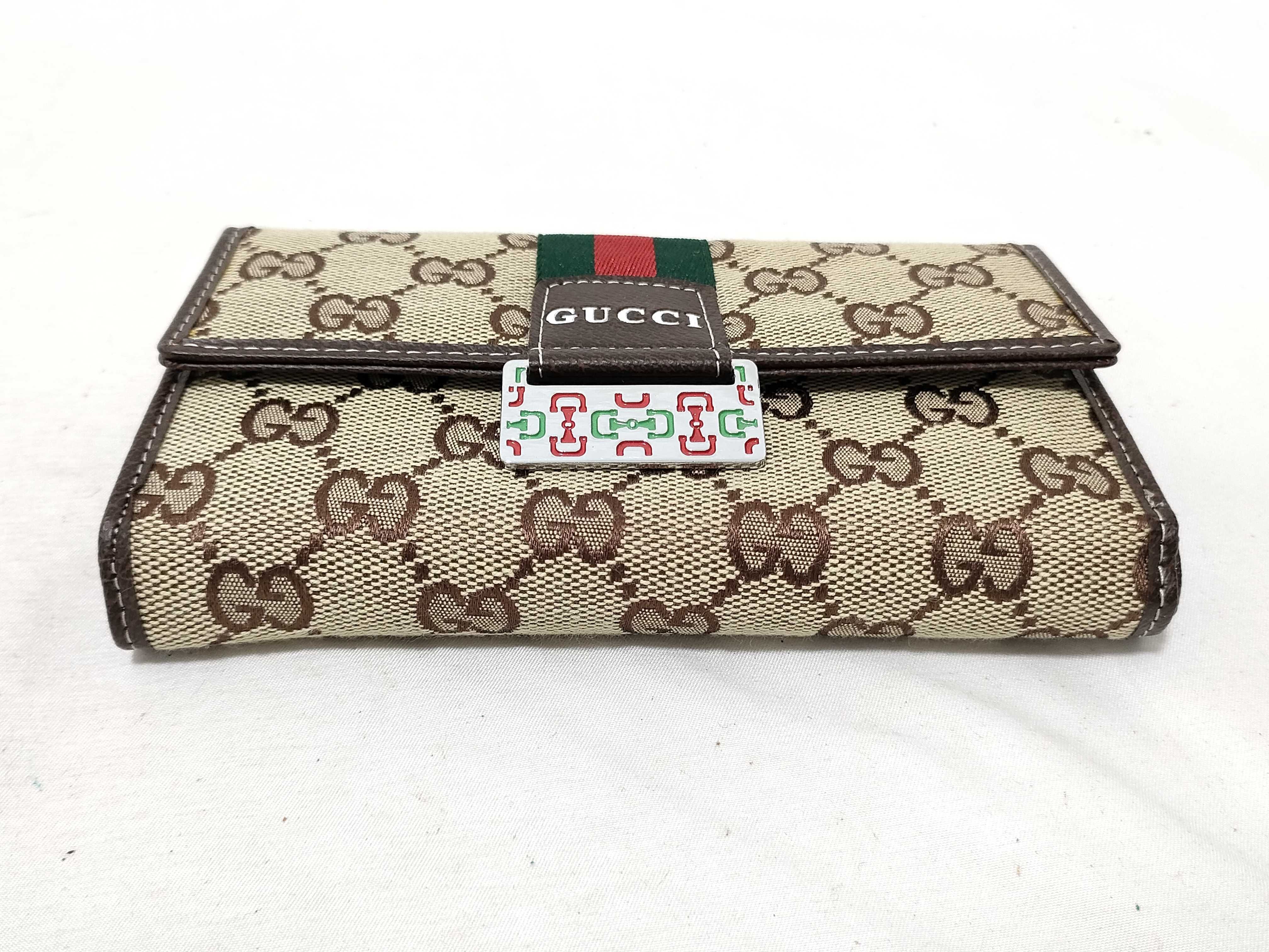 GG Canvas Gucci Long Wallet GG Canvas Sherry Line Wallet — view 3