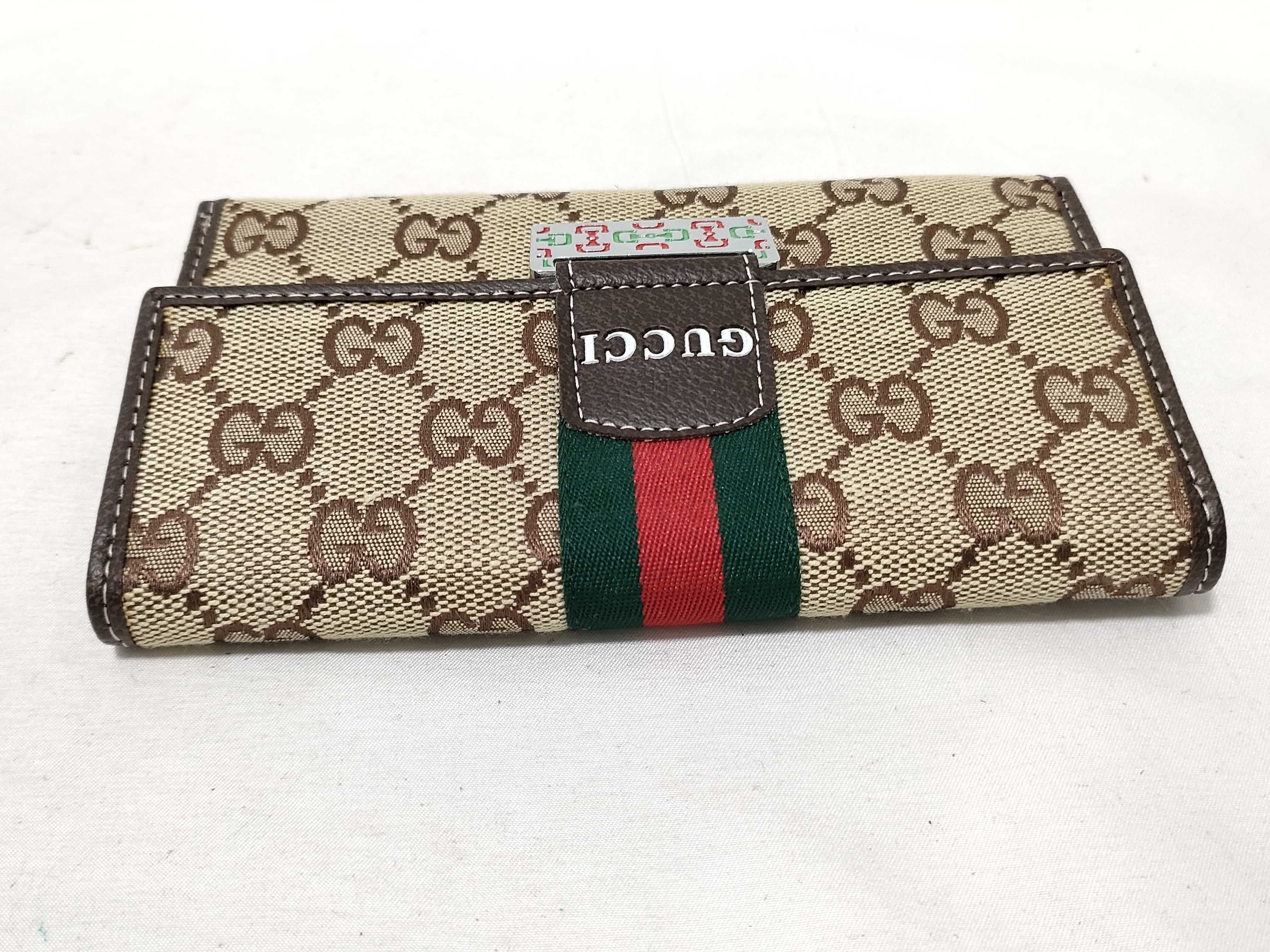 GG Canvas Gucci Long Wallet GG Canvas Sherry Line Wallet — view 6