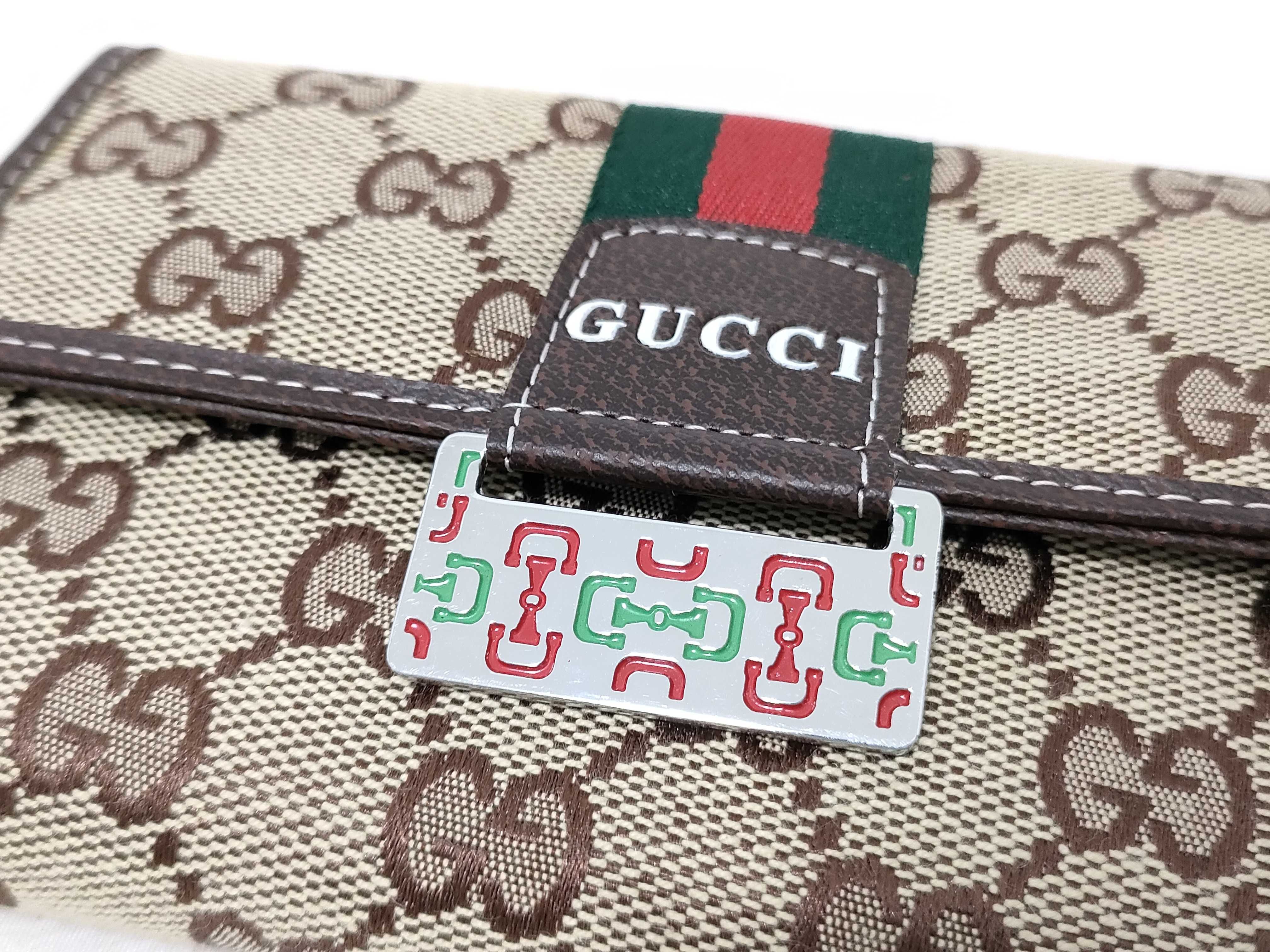 GG Canvas Gucci Long Wallet GG Canvas Sherry Line Wallet — view 7