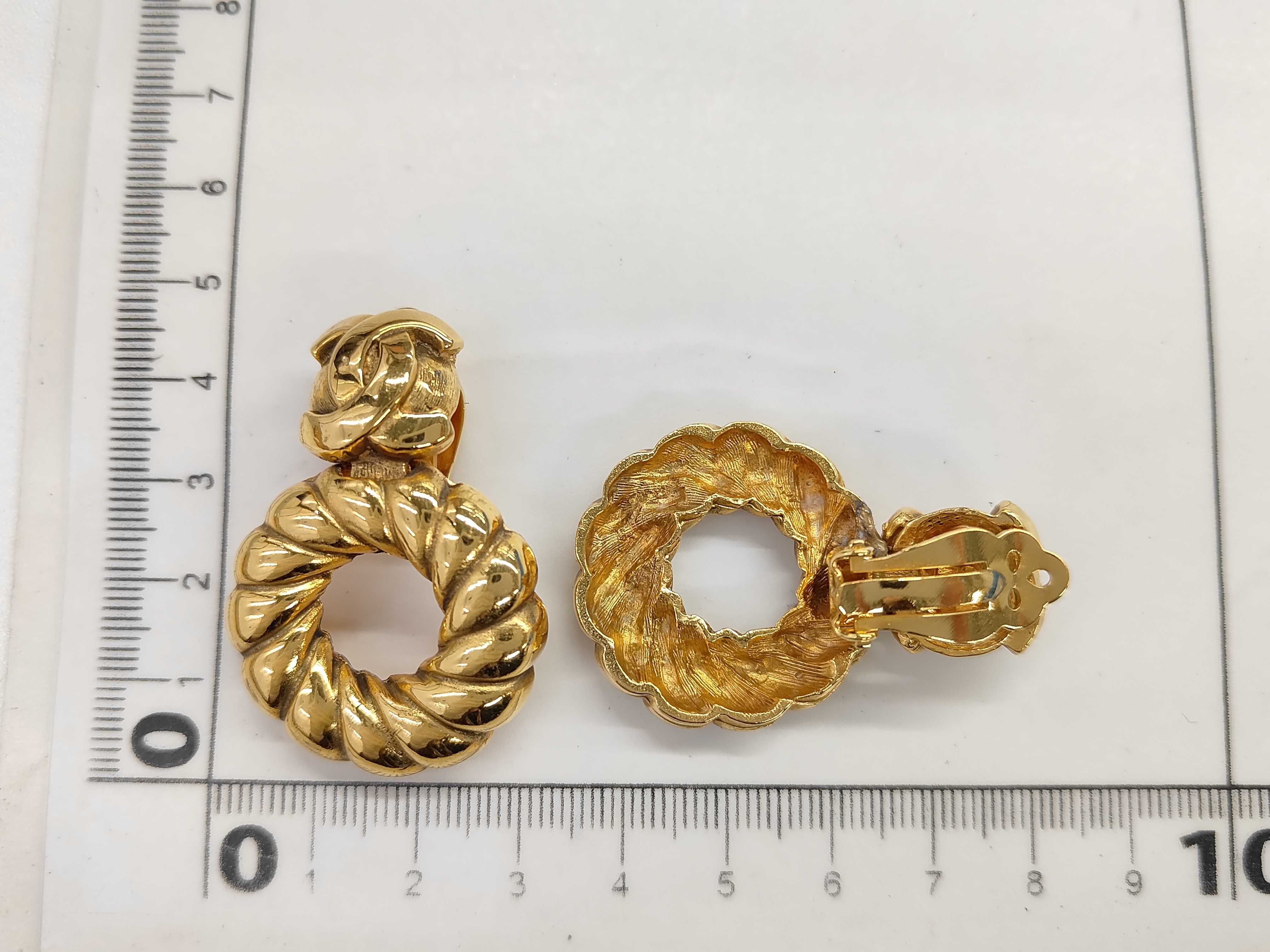 Coco Mark Twist Hoop Earrings — view 6