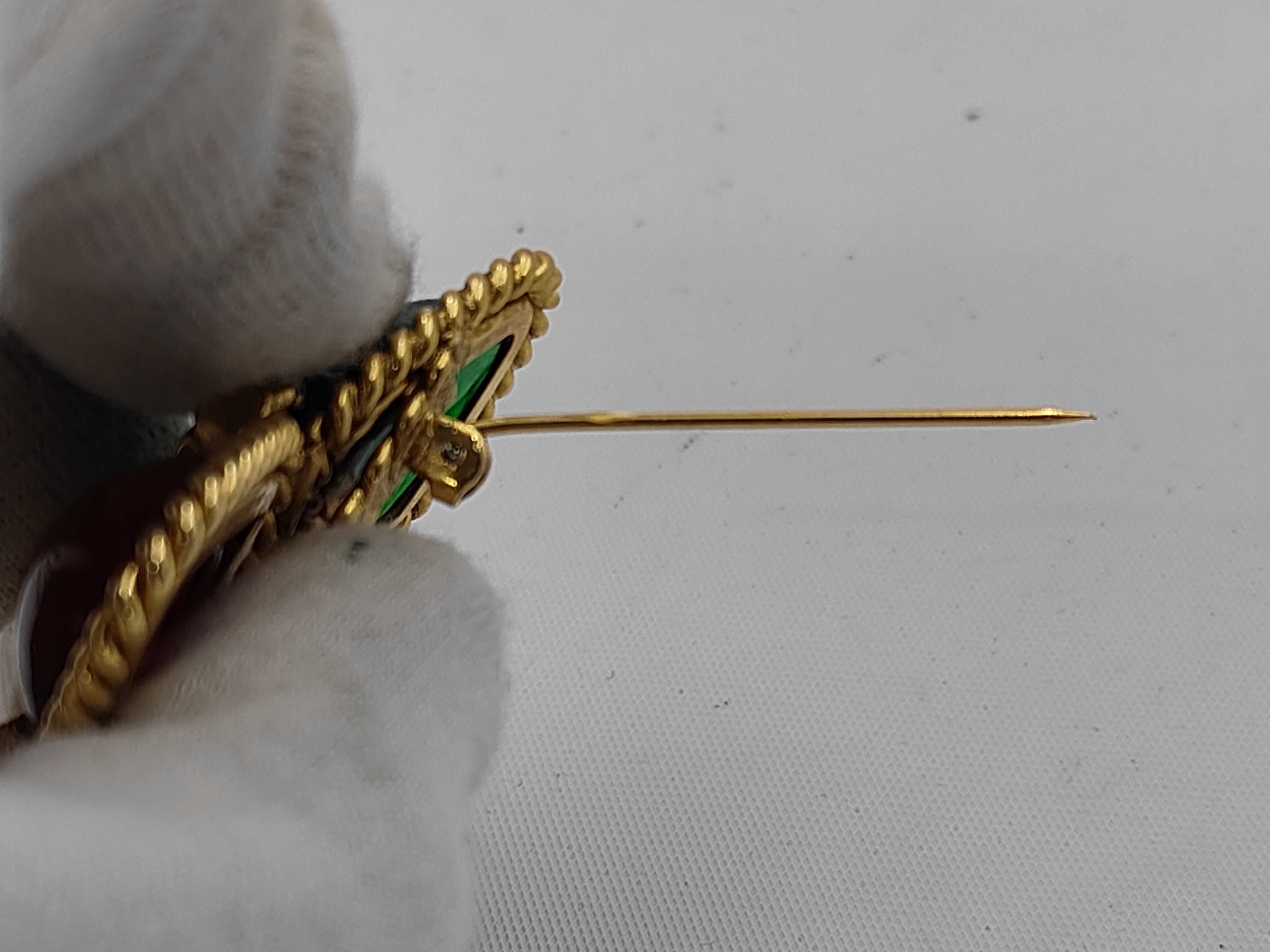 Gripoix Vintage Brooch Gold Brooch — view 3