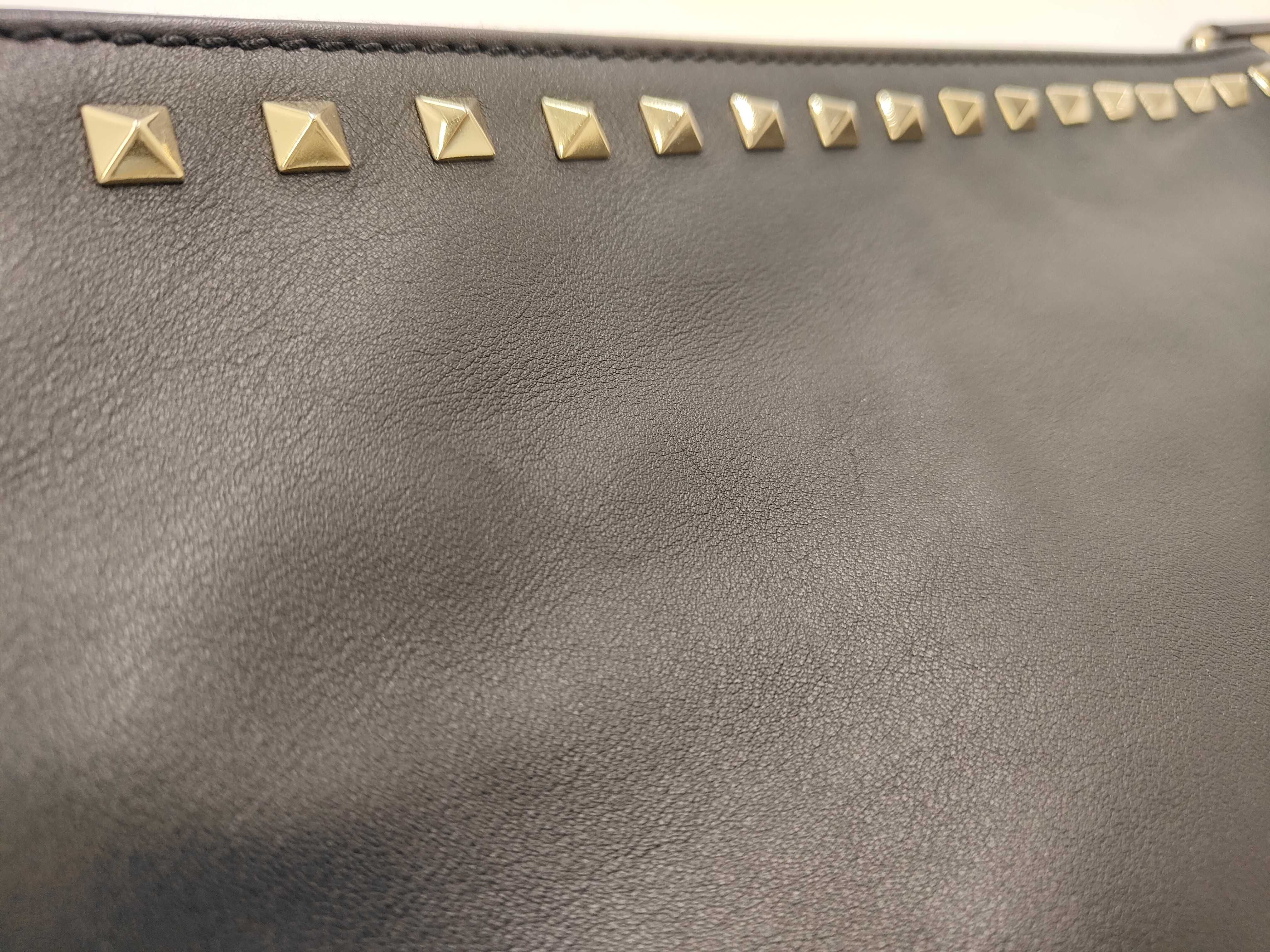 BAG LEATHER BLACK ROCK STUD Clutch Bag — view 8