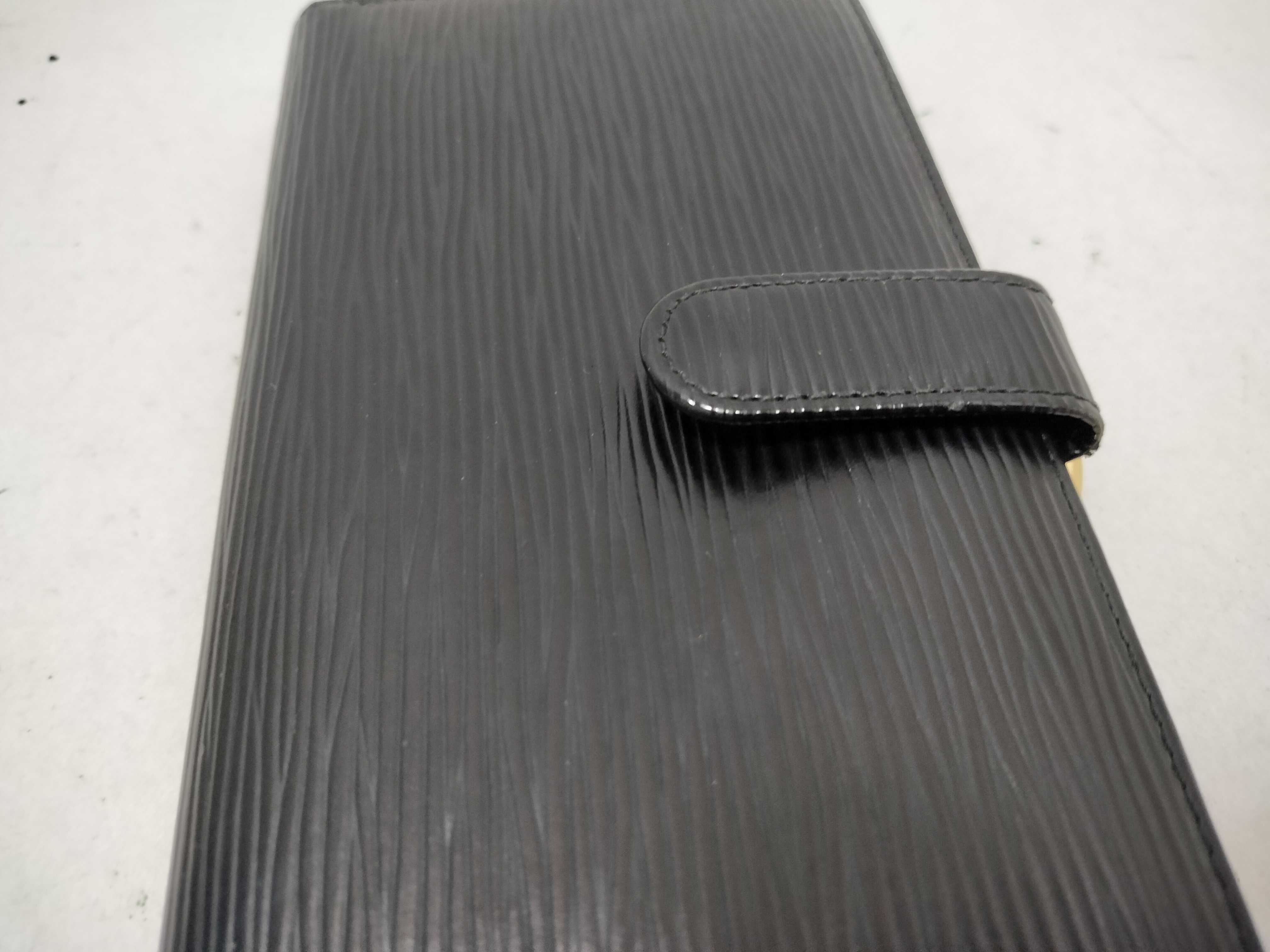Epi Leather Long Wallet, Black — view 11