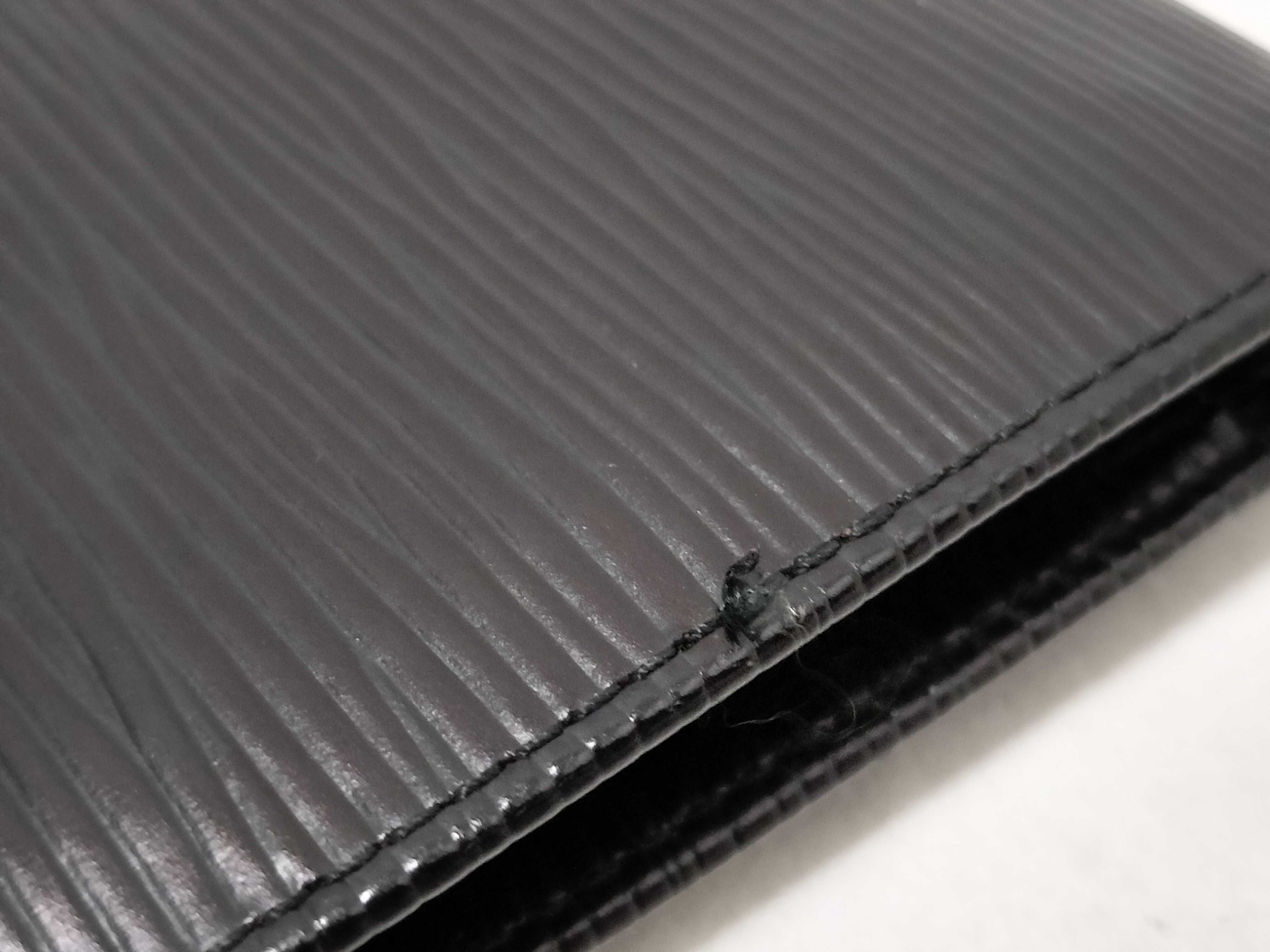 Epi Leather Long Wallet, Black — view 12