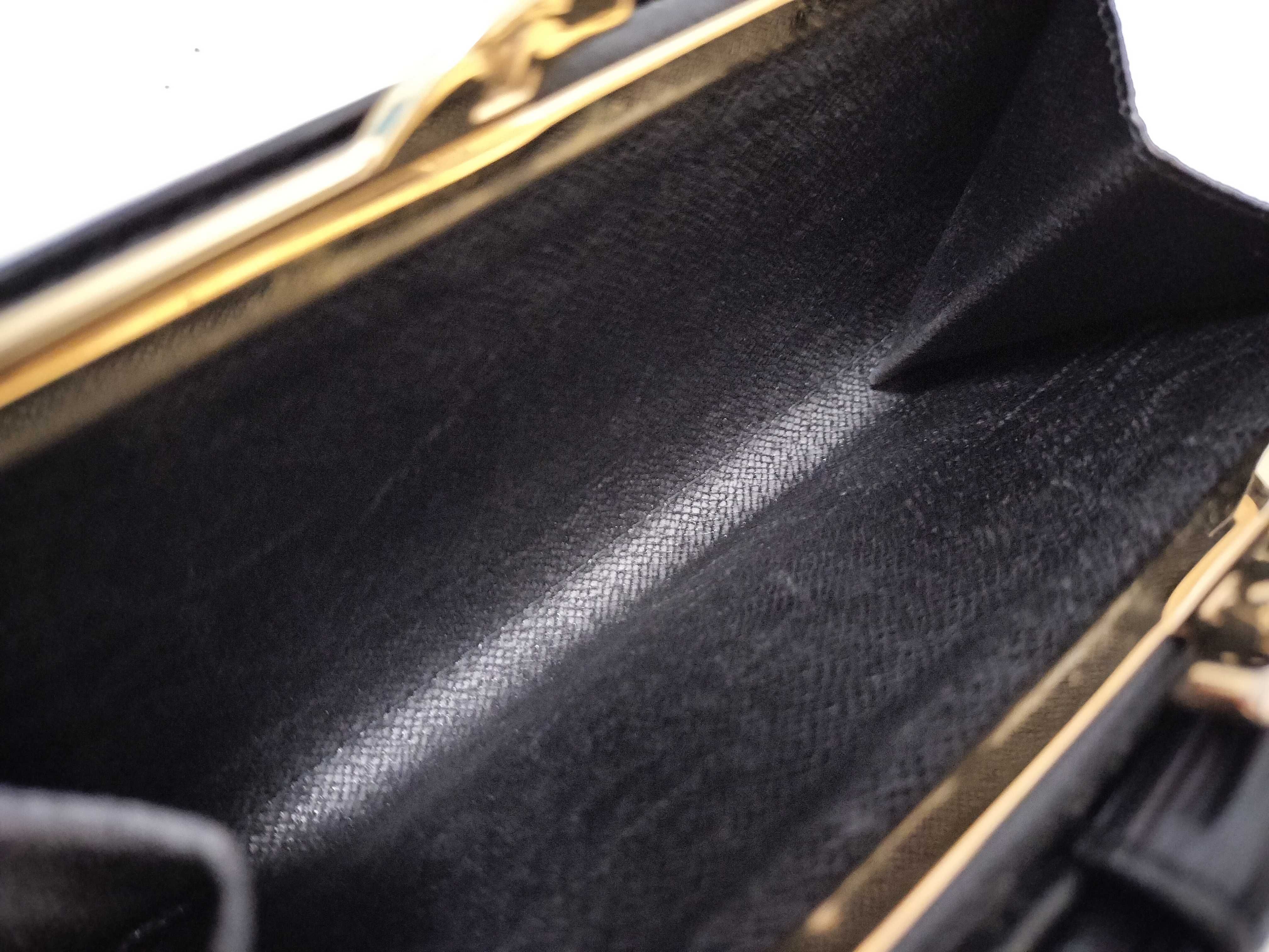 Epi Leather Long Wallet, Black — view 5