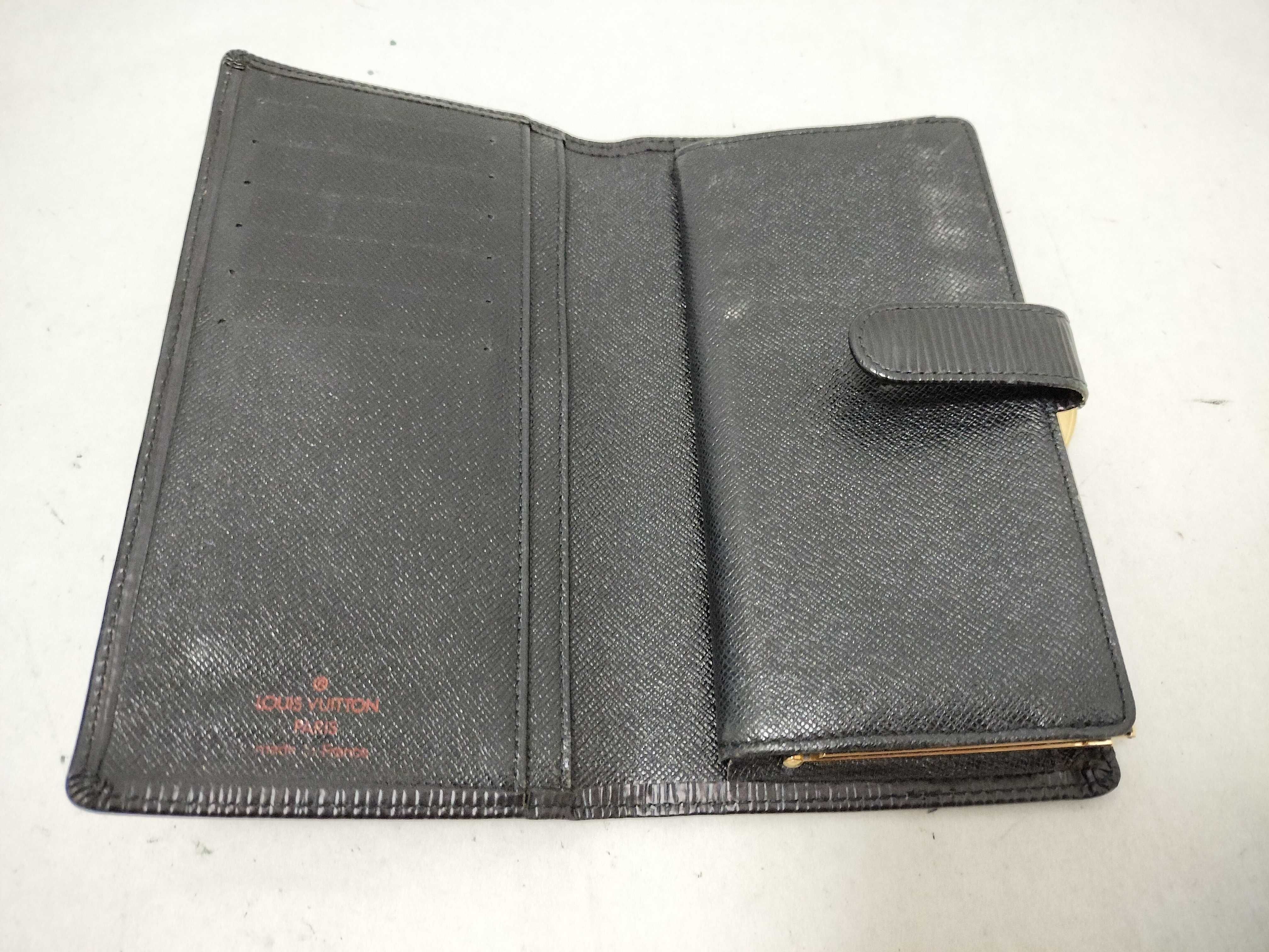 Epi Leather Long Wallet, Black — view 6