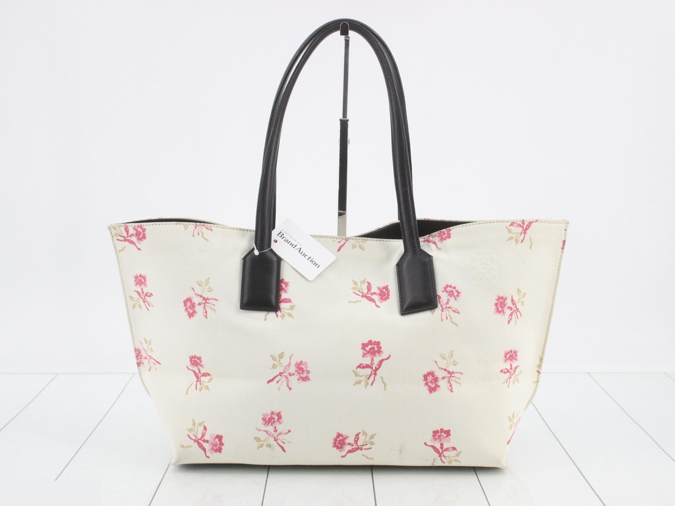 T-Shopper Canvas Tote Bag - Flower Design