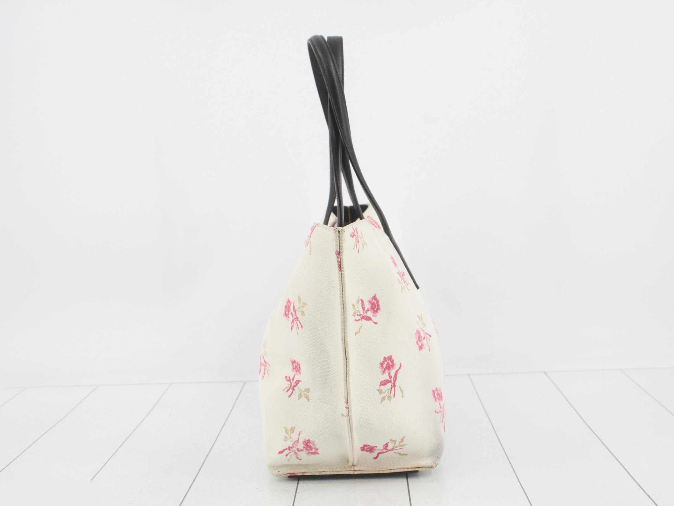 T-Shopper Canvas Tote Bag - Flower Design — view 3