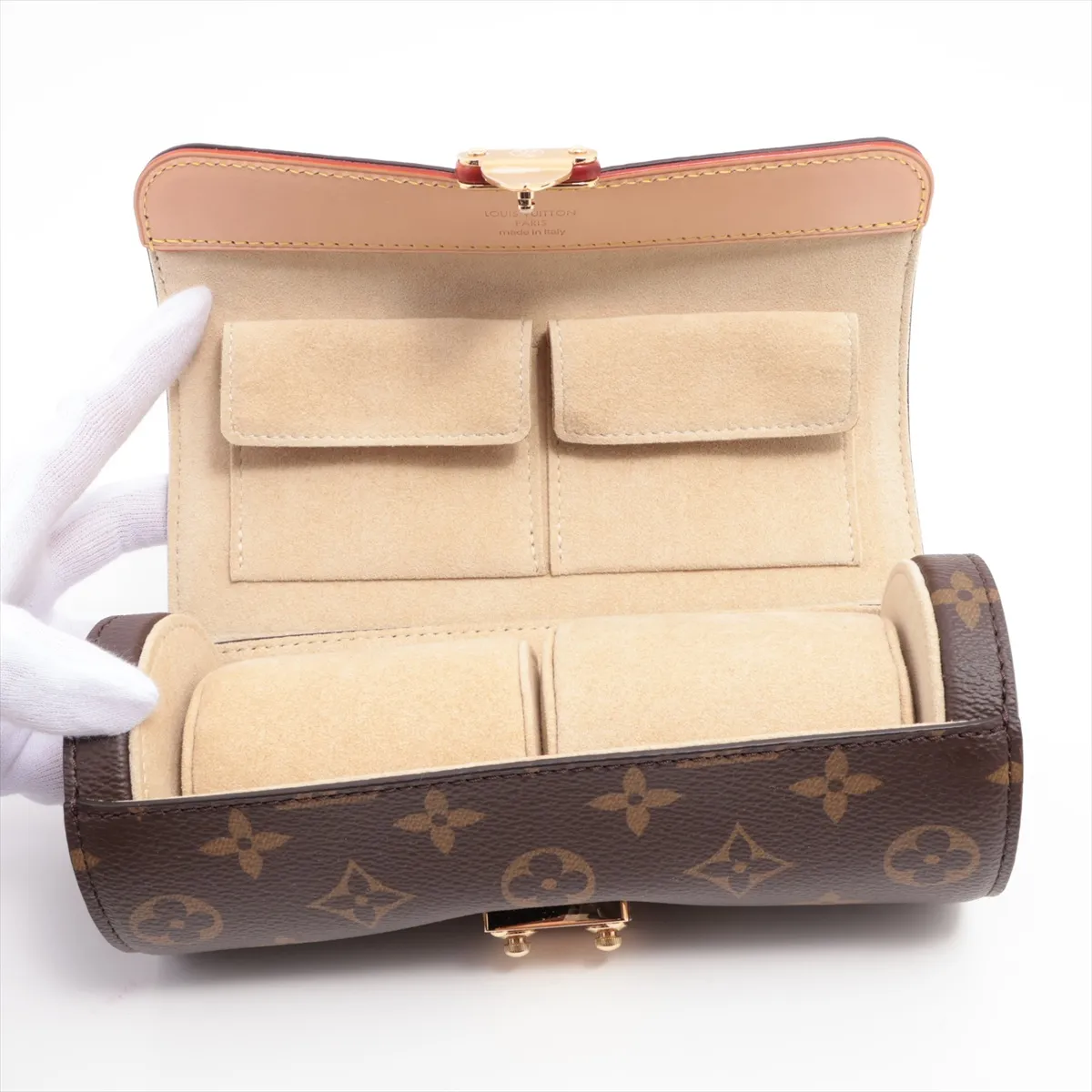 Monogram Etuit Bijou M10145 Brown Watch Case Serial Unknown — view 3