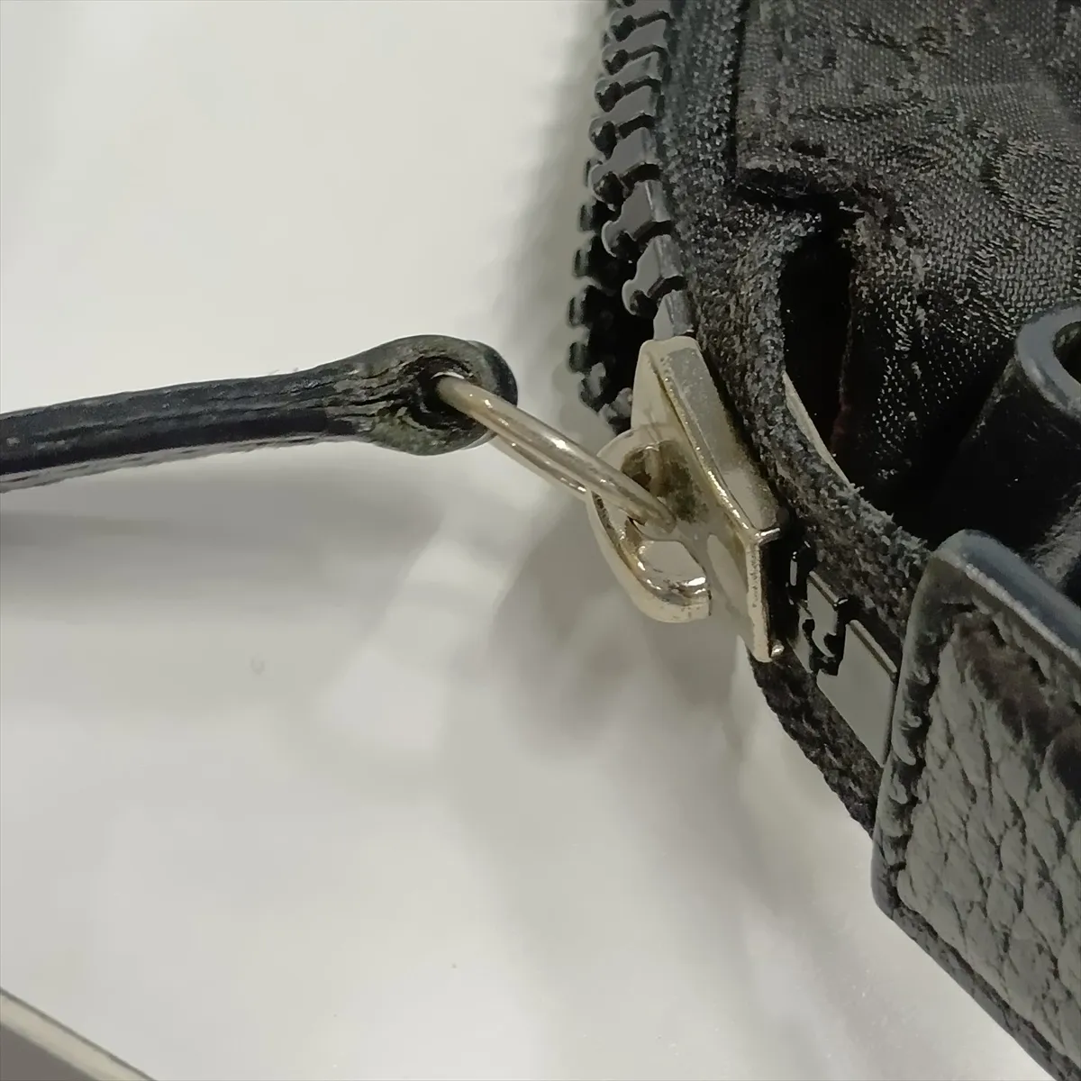GG Nylon x Leather Shoulder Bag Black 449184 — view 14