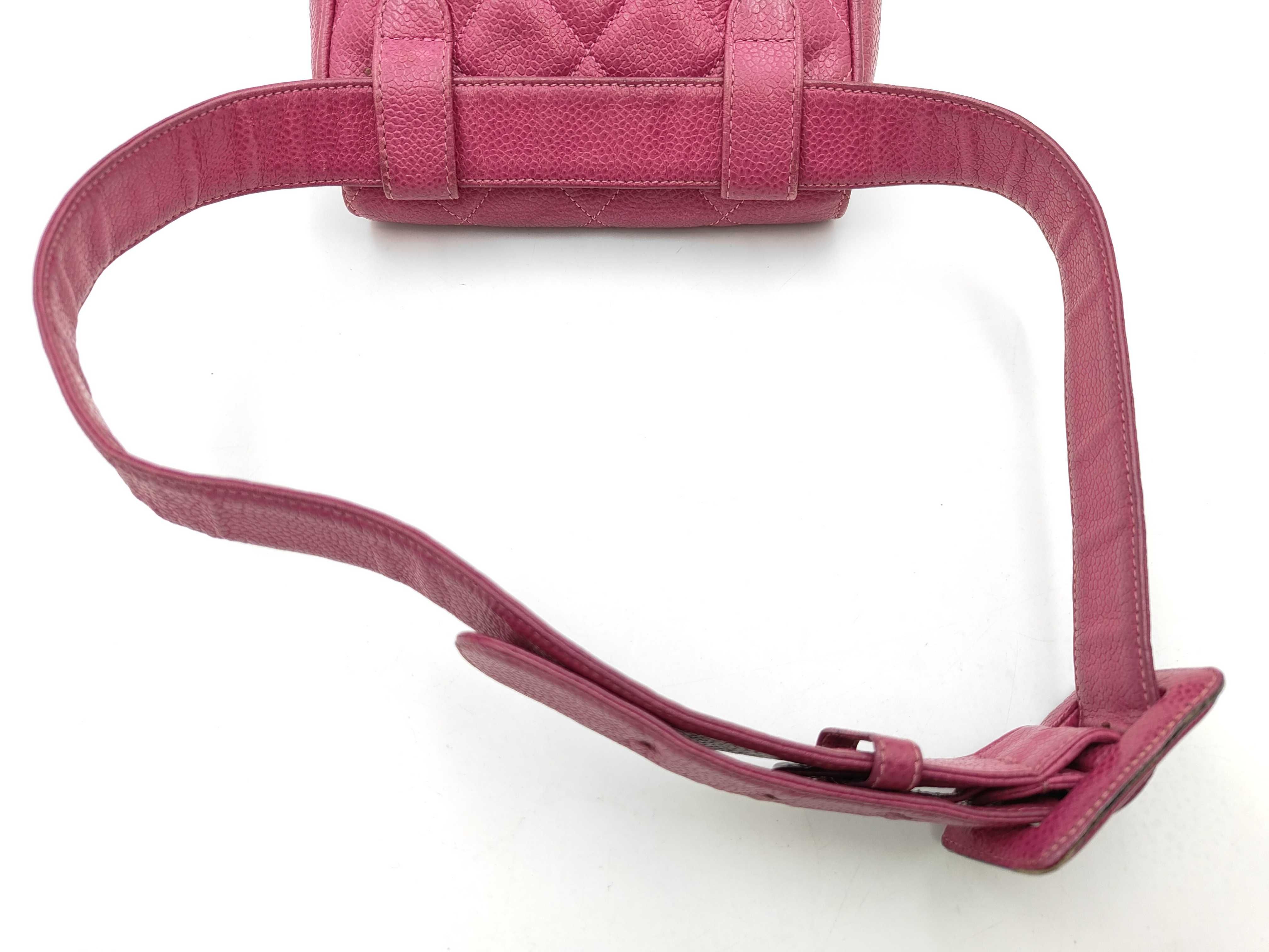 ID - Cow Skin Mini Matelasse Ram Waist bag Purple Gold Metal Fittings #30 Shoulder bag — view 3