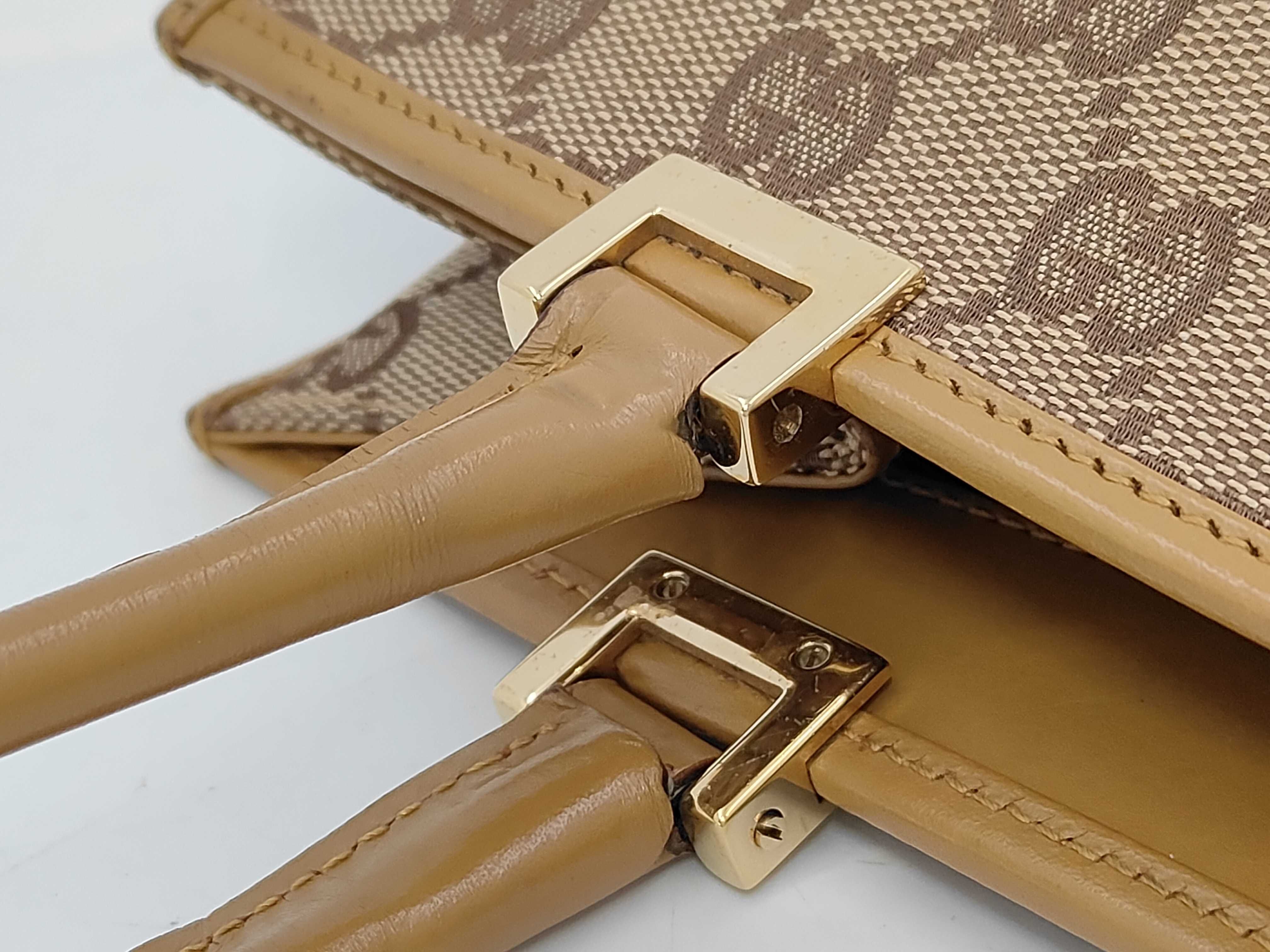 GG Canvas Jackie Semi-Shoulder Bag (002.1073) - Canvas and Leather, Beige Handbag — view 5