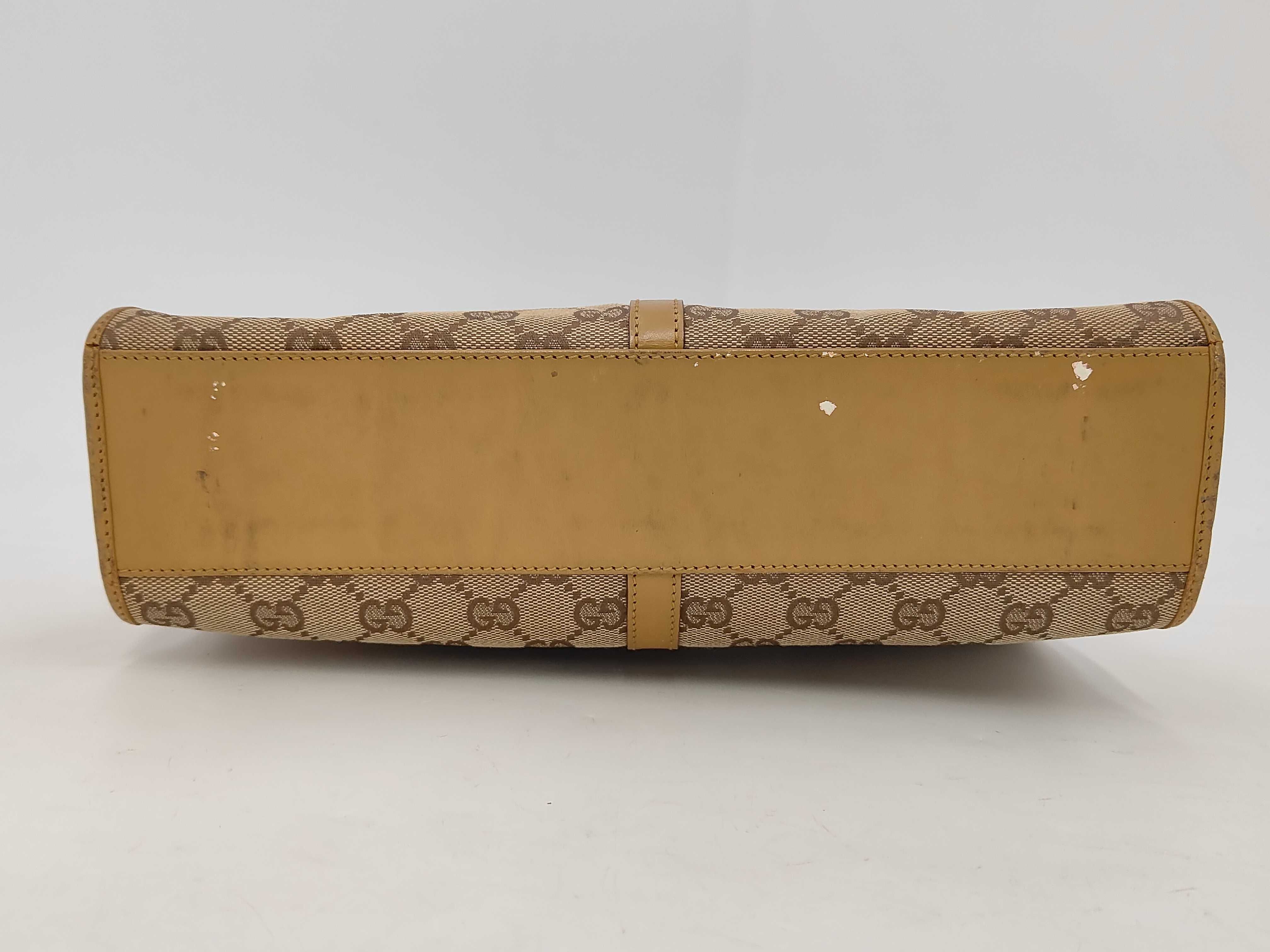 GG Canvas Jackie Semi-Shoulder Bag (002.1073) - Canvas and Leather, Beige Handbag — view 6