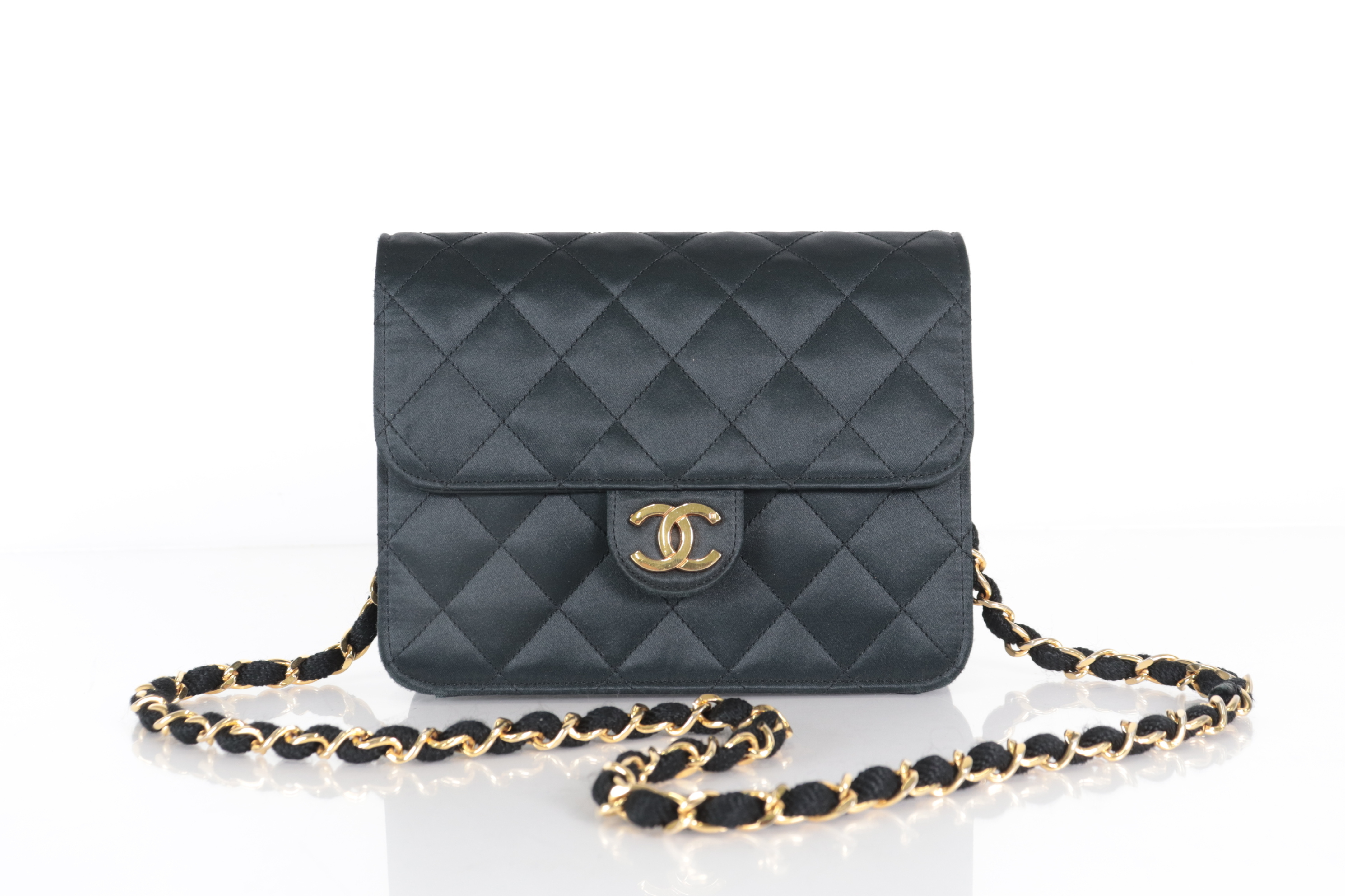 Mini Matelassé Satin Chain Shoulder Bag (Serial Number 0)