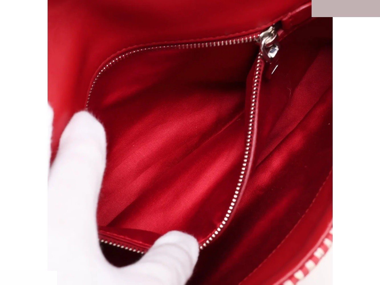 Club Matelassé Nappa Crystal Leather Shoulder Bag — view 7