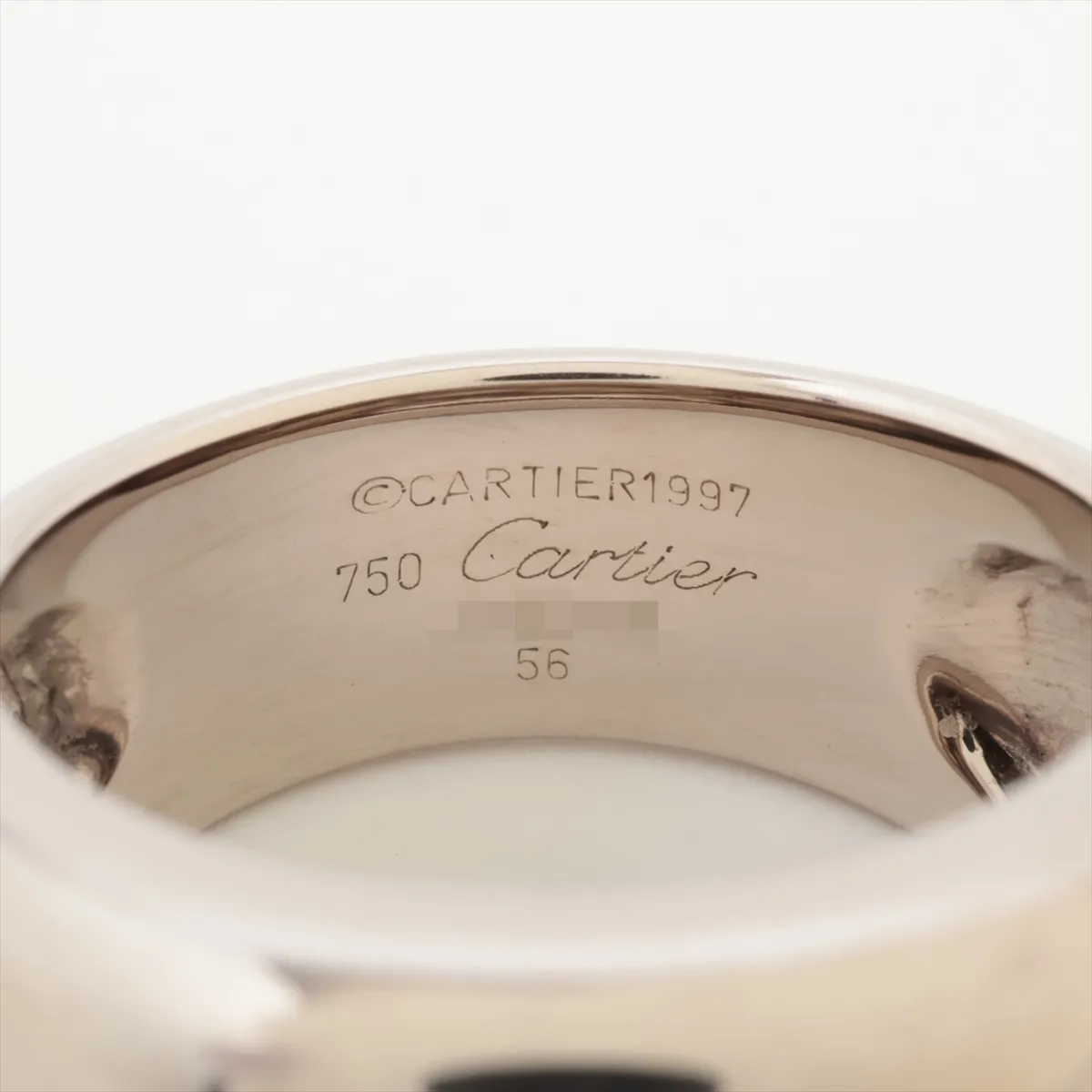 Nouvelle Vague Ring, 750 (WG), 13.4g, Size 56, J20339, hallmark — view 3