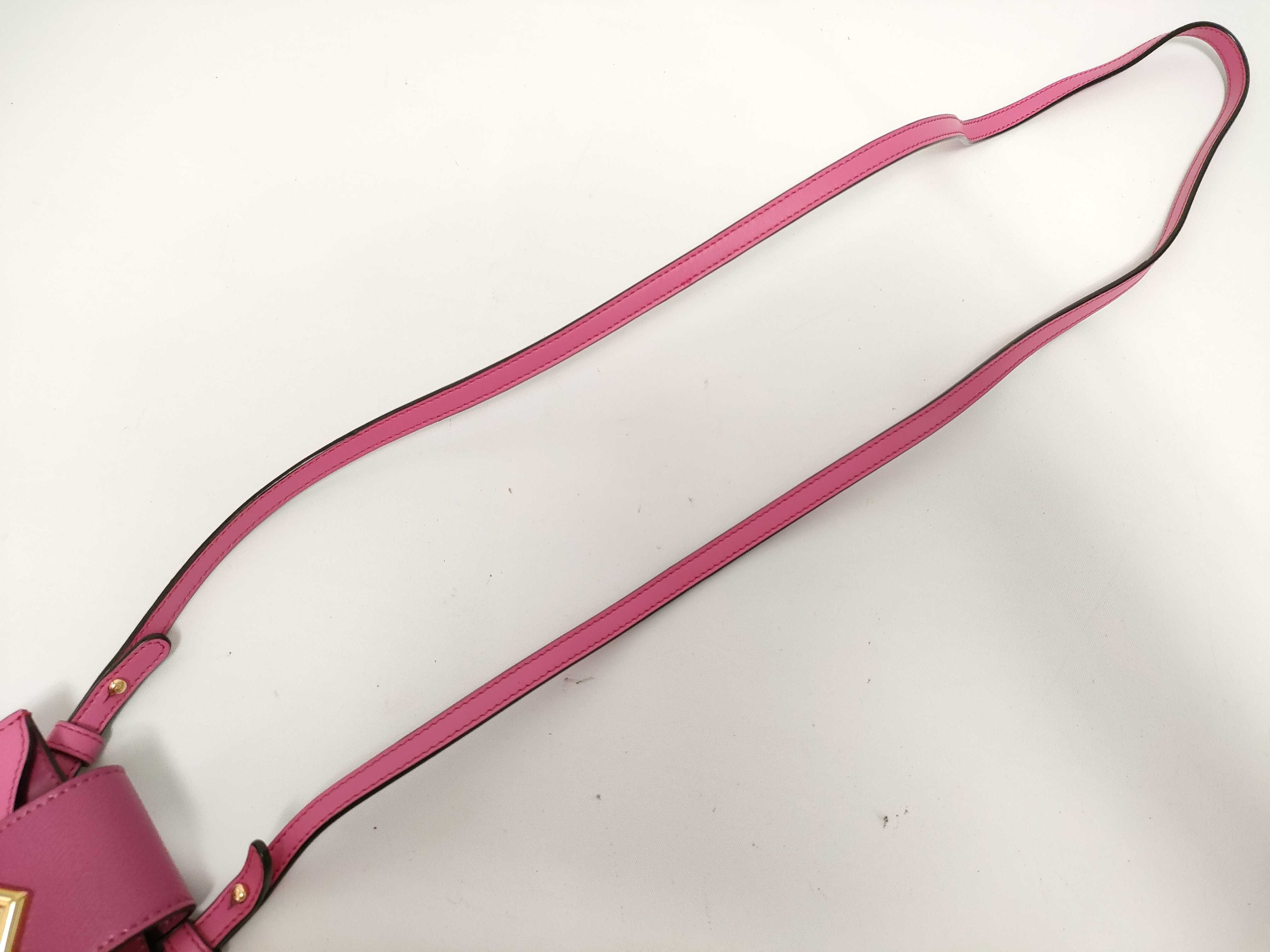 FF logo 7AS188 Leather Phone Pouch Pink Pouch — view 7