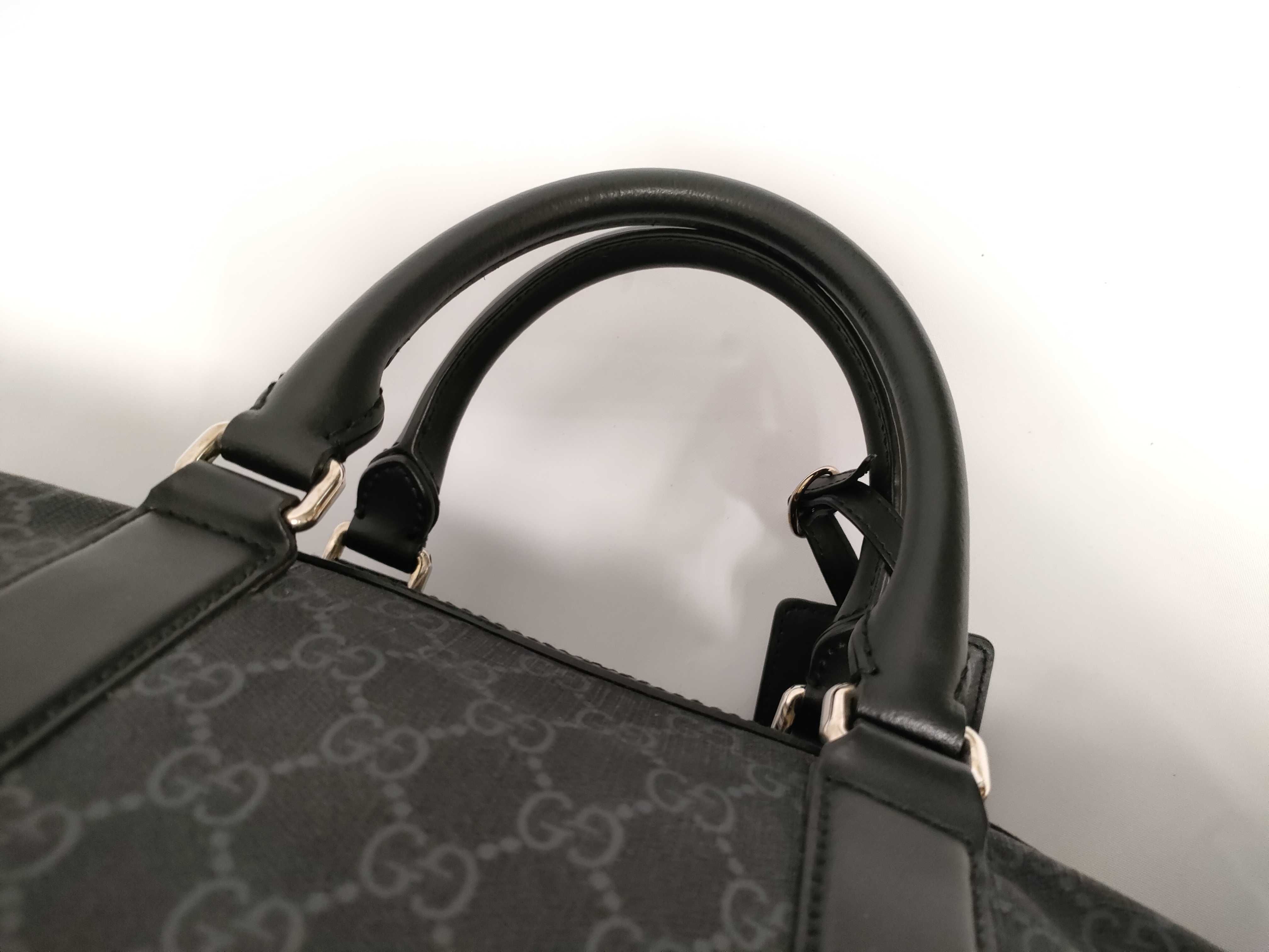 GG Supreme ID Bag Canvas GG Supreme 2WAY BOSTON BAG Black 474131 Shoulder Bag — view 5