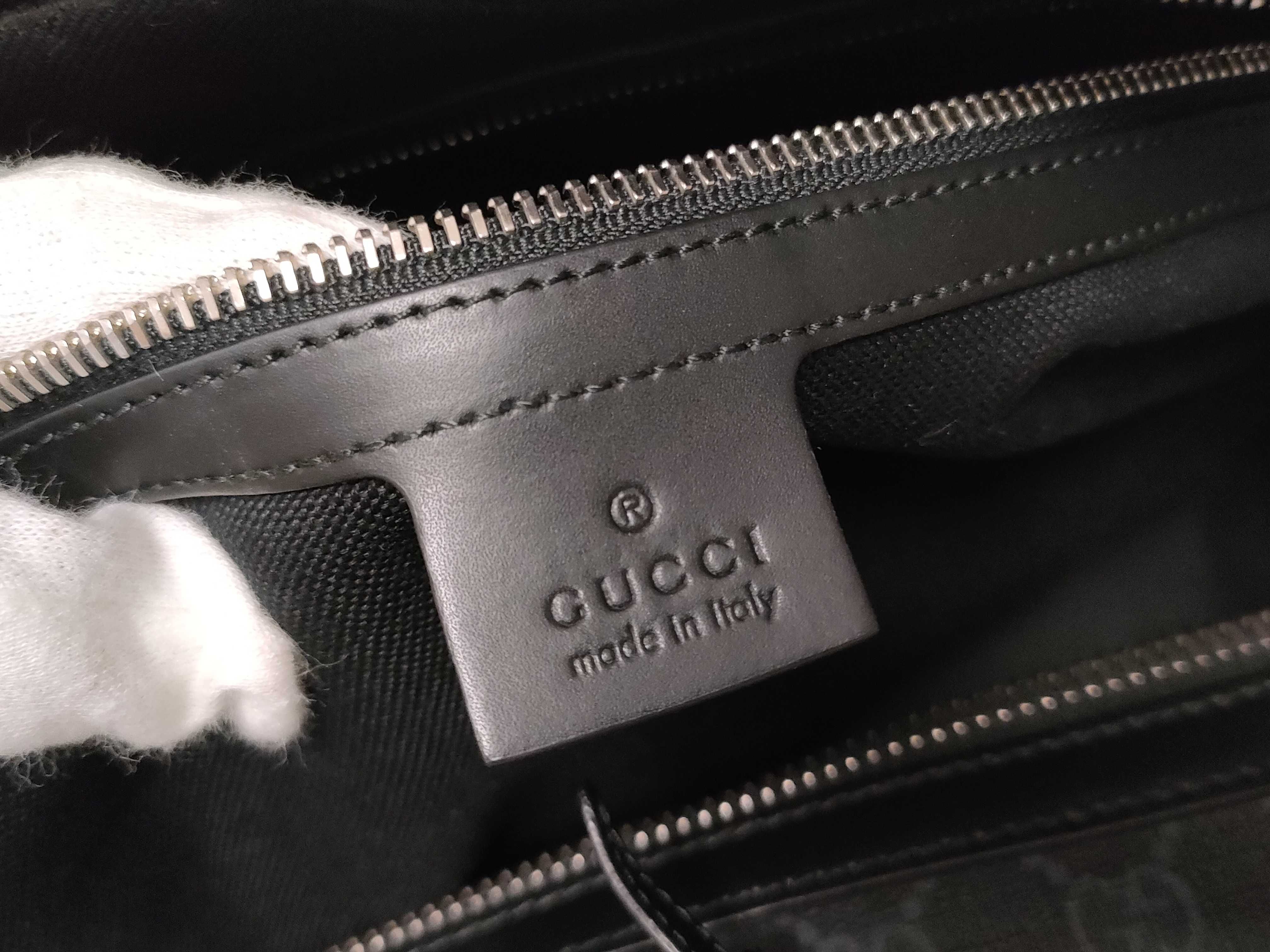 GG Supreme ID Bag Canvas GG Supreme 2WAY BOSTON BAG Black 474131 Shoulder Bag — view 10