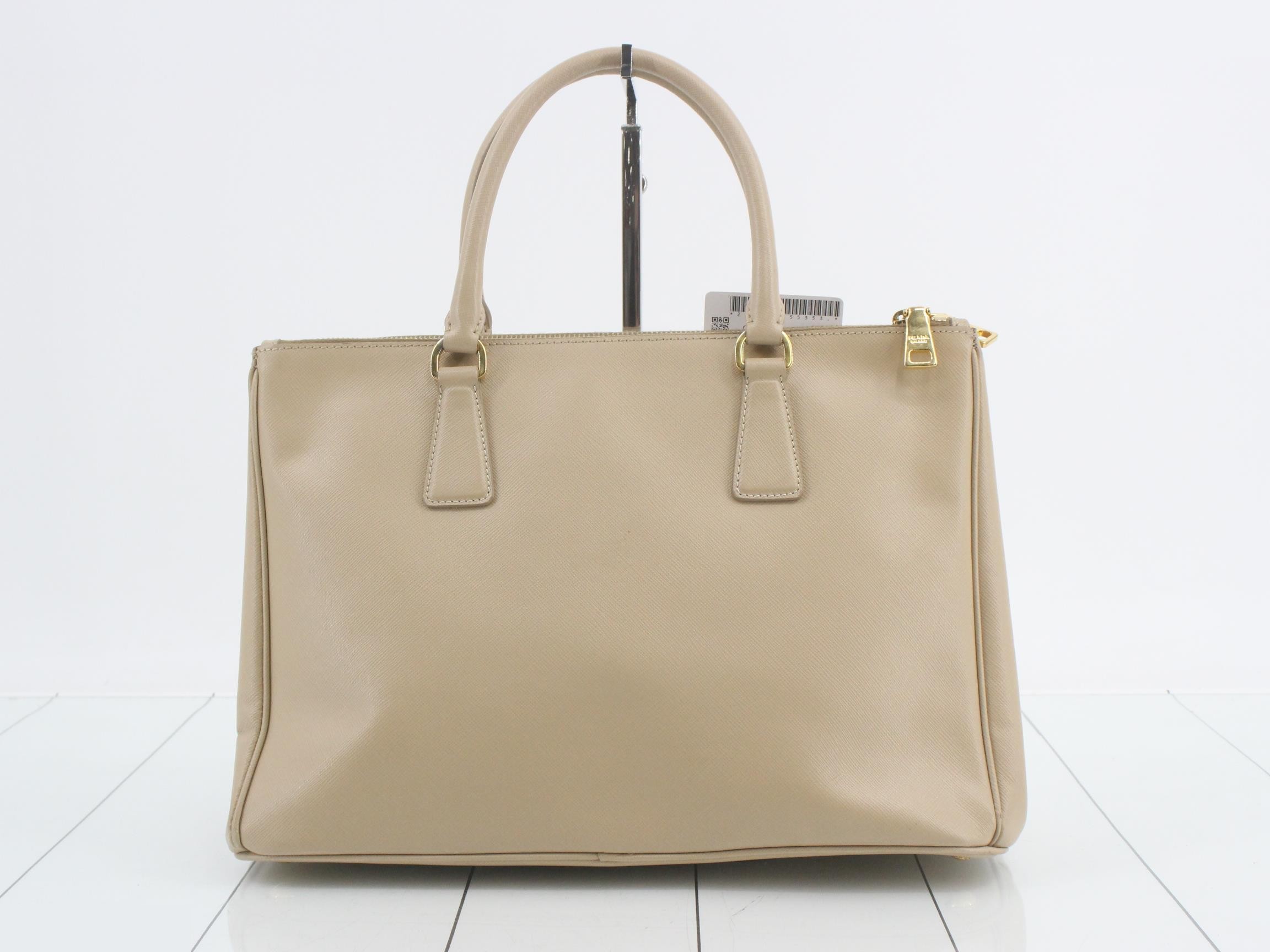 Saffiano Triangle Plate 2-Way Handbag — view 2