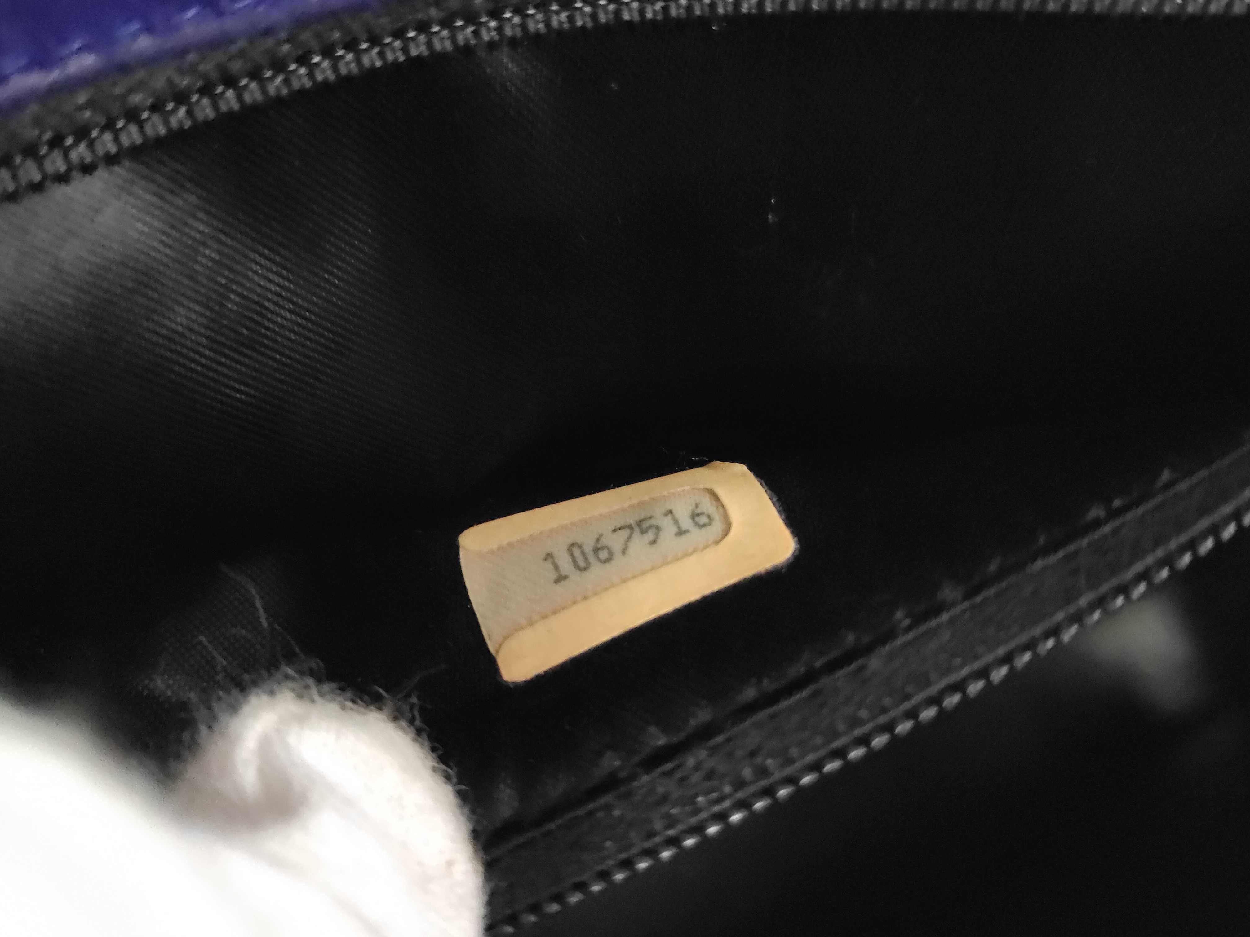 Matelassé Suede Purple Shoulder Bag — view 12