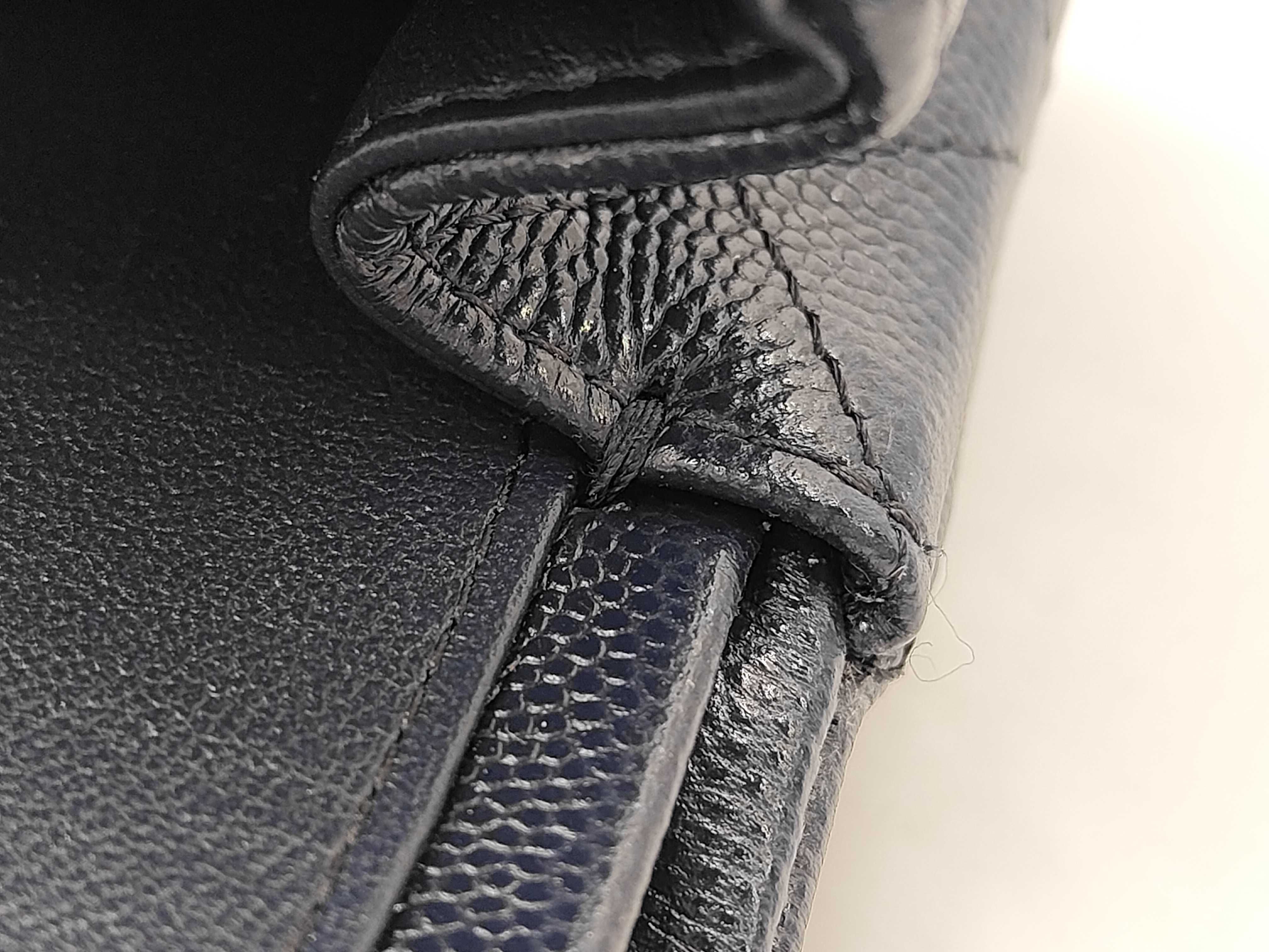 BAG CLASSIC FLAP CAVIAR SKIN 25CM MEDIUM DOUBLE FLAP A01112 NAVY NO.31 31035319 Shoulder Bag — view 11