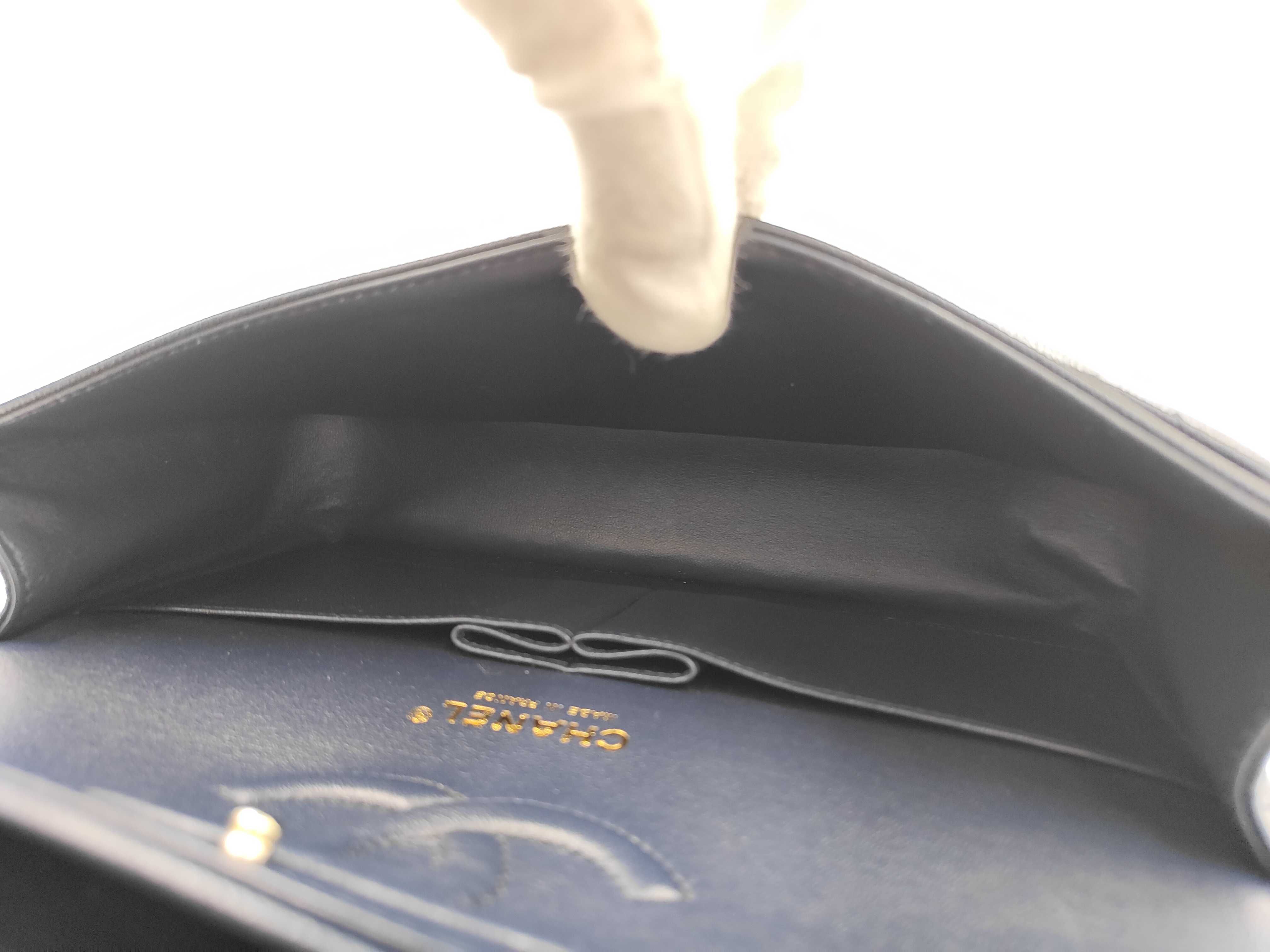 BAG CLASSIC FLAP CAVIAR SKIN 25CM MEDIUM DOUBLE FLAP A01112 NAVY NO.31 31035319 Shoulder Bag — view 13