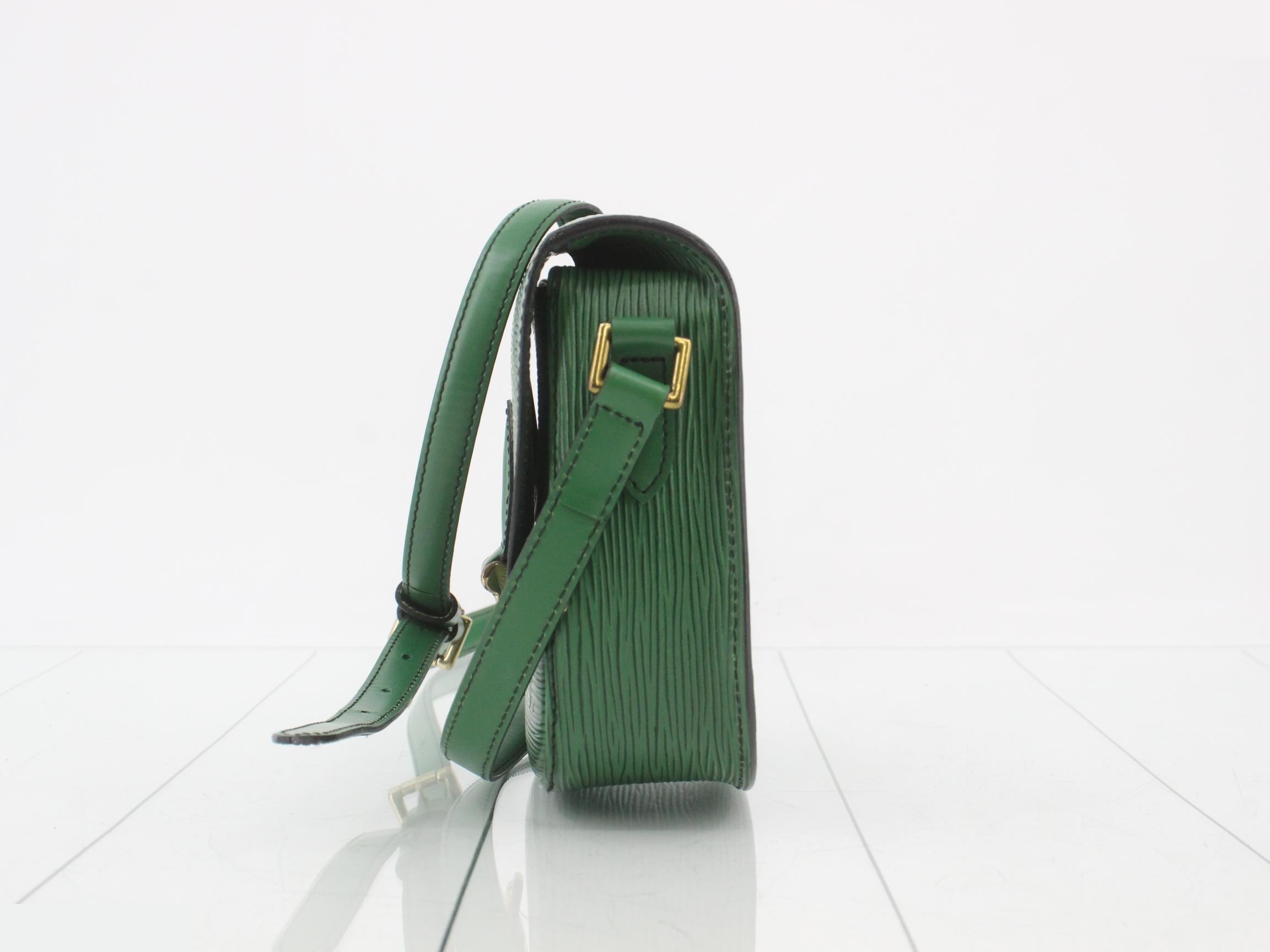 Epi Mini Saint Cloud Borneo Green Shoulder Bag — view 3