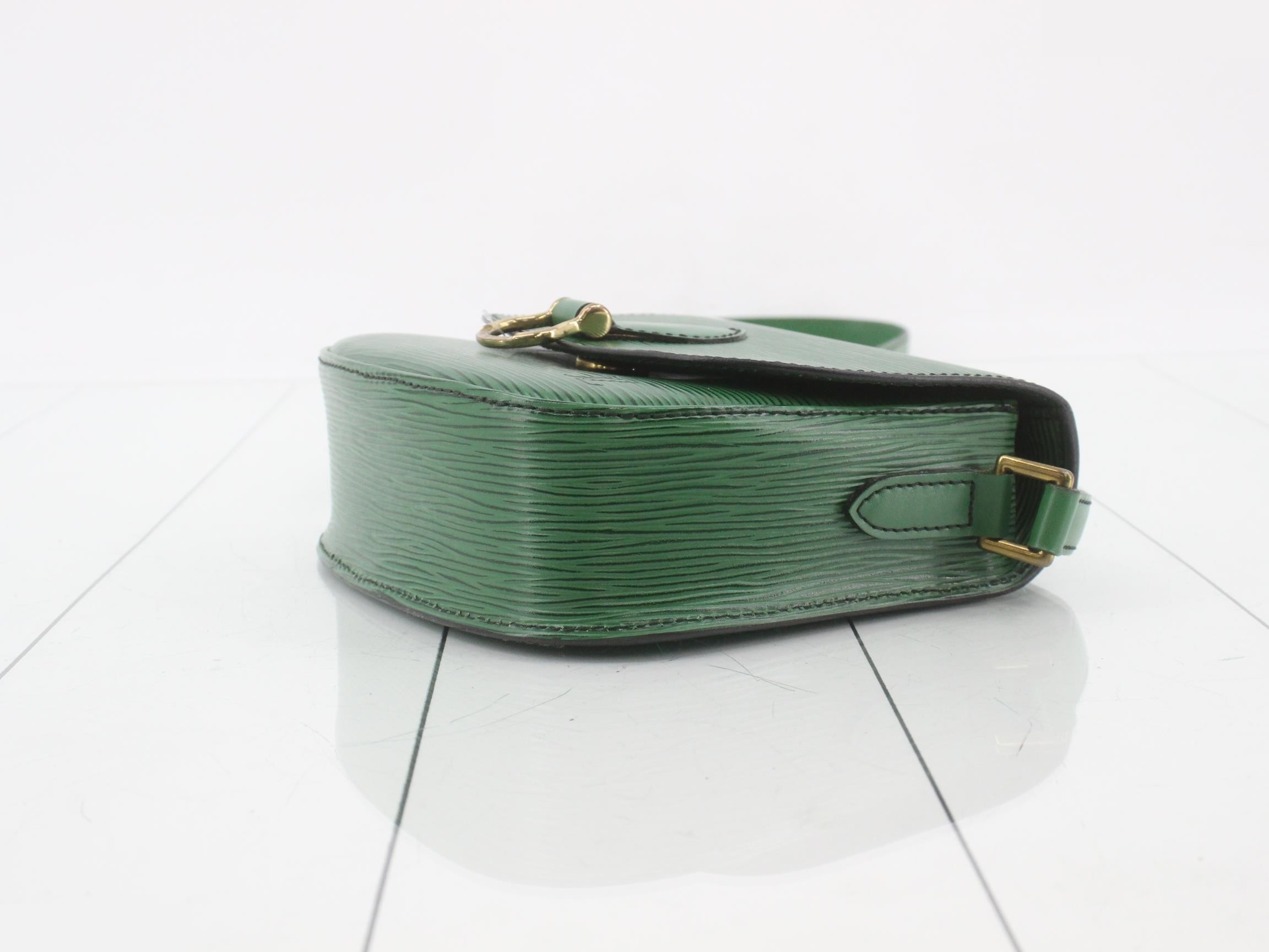 Epi Mini Saint Cloud Borneo Green Shoulder Bag — view 6