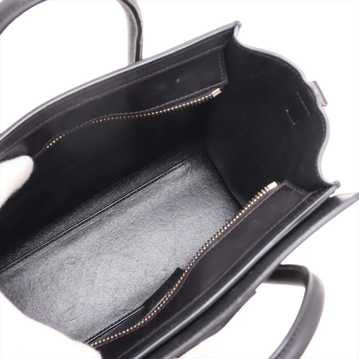 Luggage Nano Shopper Leather 2-Way Handbag, Multicolor — view 8