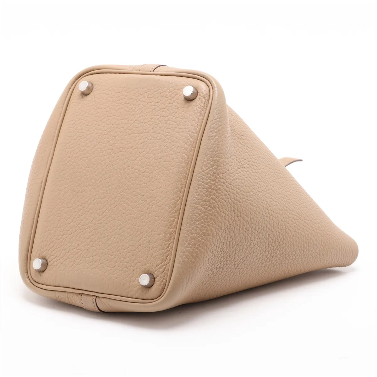 Picotin 18 PM Taurillon Clemence Trench Leather, Silver Hardware K: 2007 — view 3